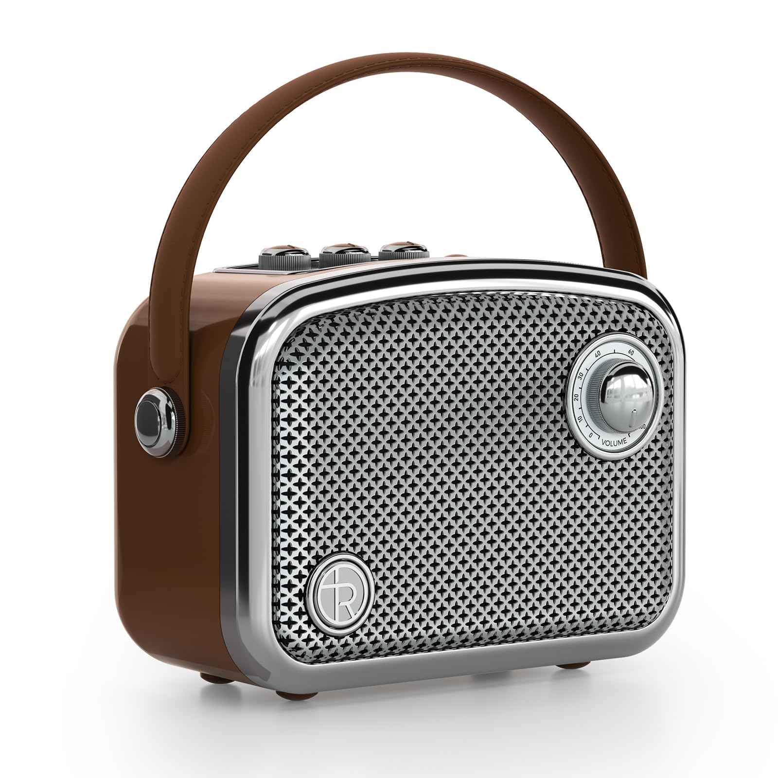 Altoparlante Bluetooth Portatile Stile Vintage, Marrone