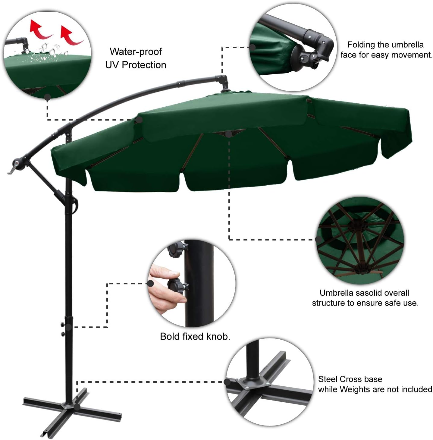 ABCCANOPY - Ombrellone da 2,7 m - immagine 4