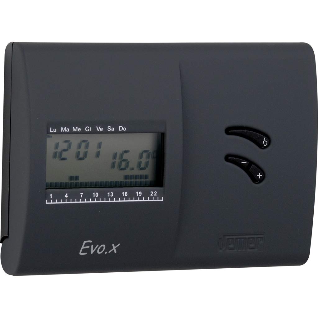 Vemer VN136800 EVO.X - Cronotermostato Digitale Parete, Nero