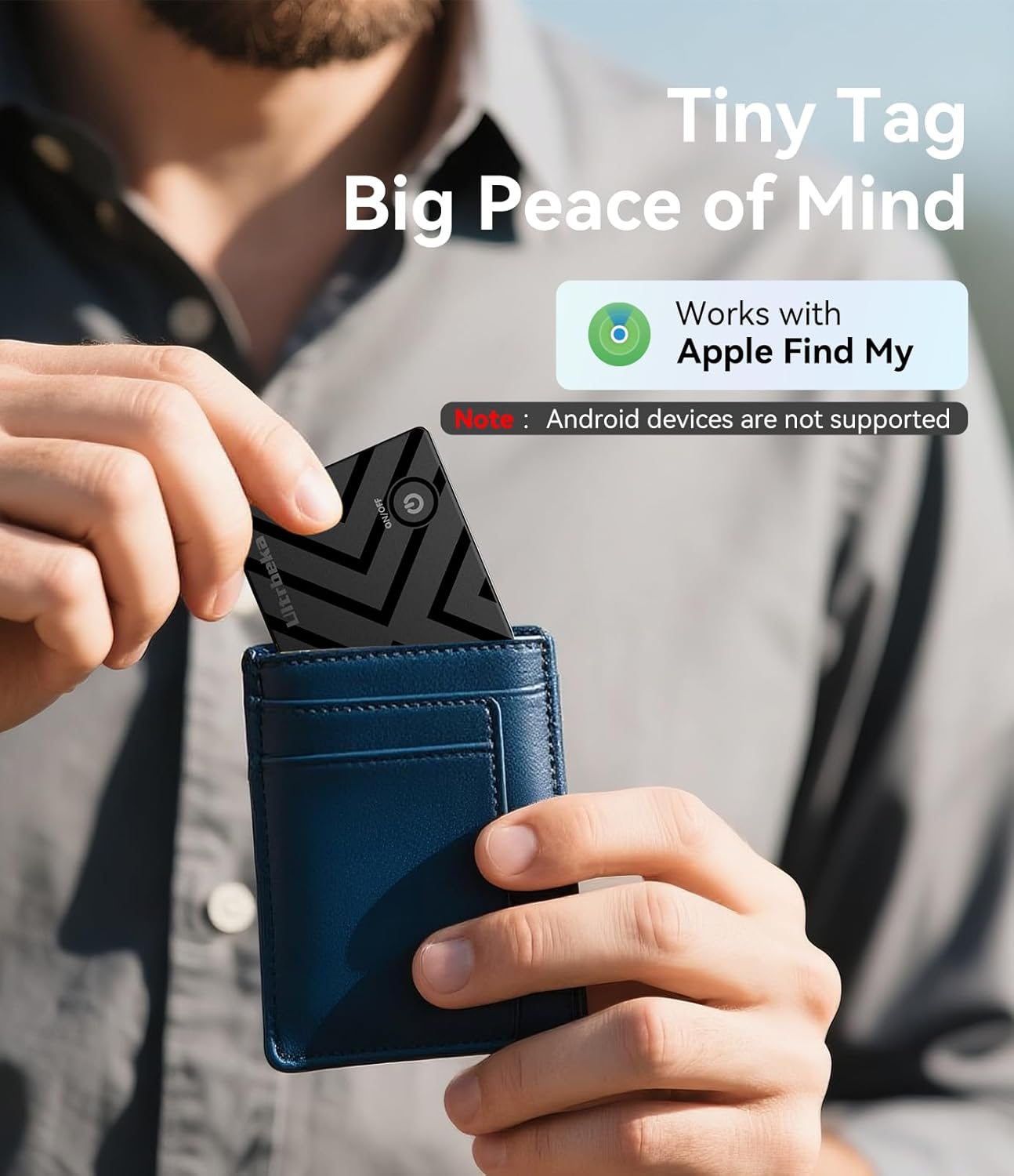 4-Pack Wallet Tracker MFi Certificato con Caricatore Wireless - immagine 4