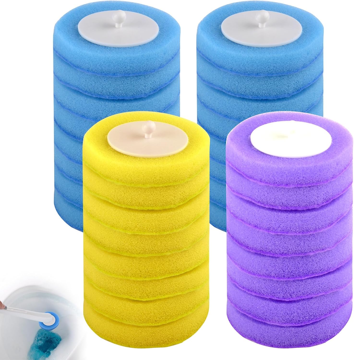 32 Spazzole per WC Ricaricabili con Detergente - immagine 1