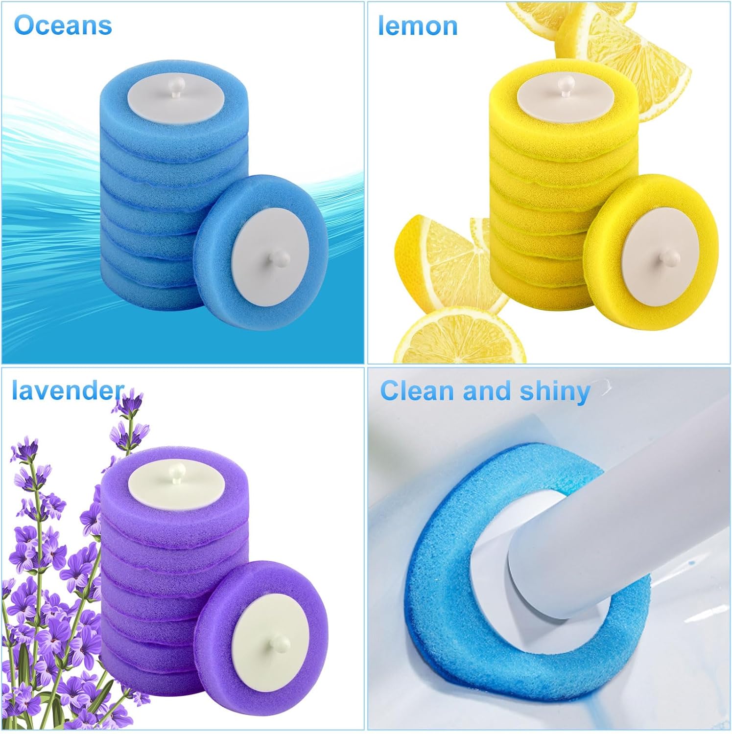 32 Spazzole per WC Ricaricabili con Detergente - immagine 3