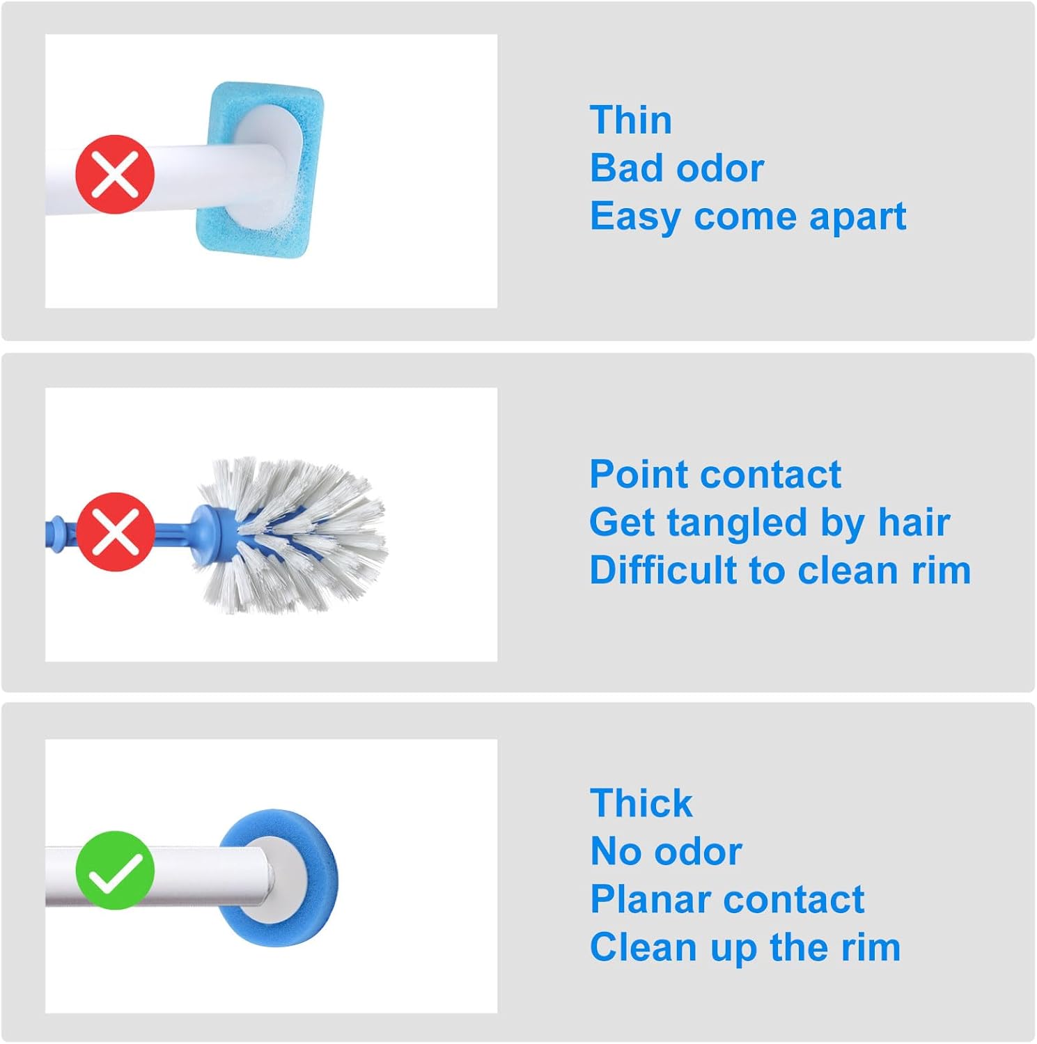 32 Spazzole per WC Ricaricabili con Detergente - immagine 4