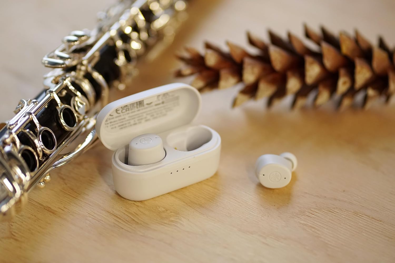 Yamaha TW-E3C Auricolari In-Ear Bluetooth True Wireless, Beige - immagine 5