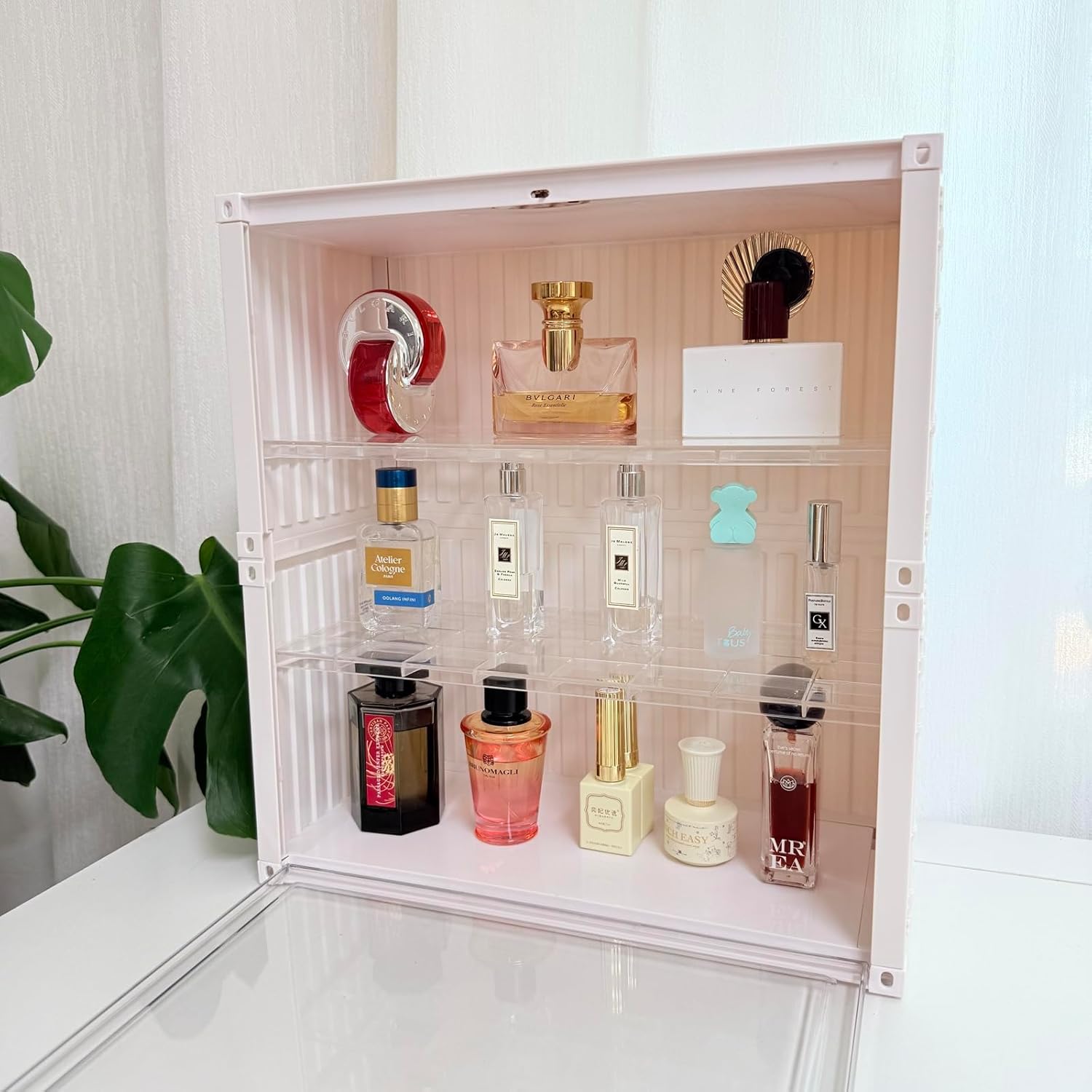 Vetrinetta Espositiva Acrilico con Porta e Scaletta 2 Gradini - immagine 4