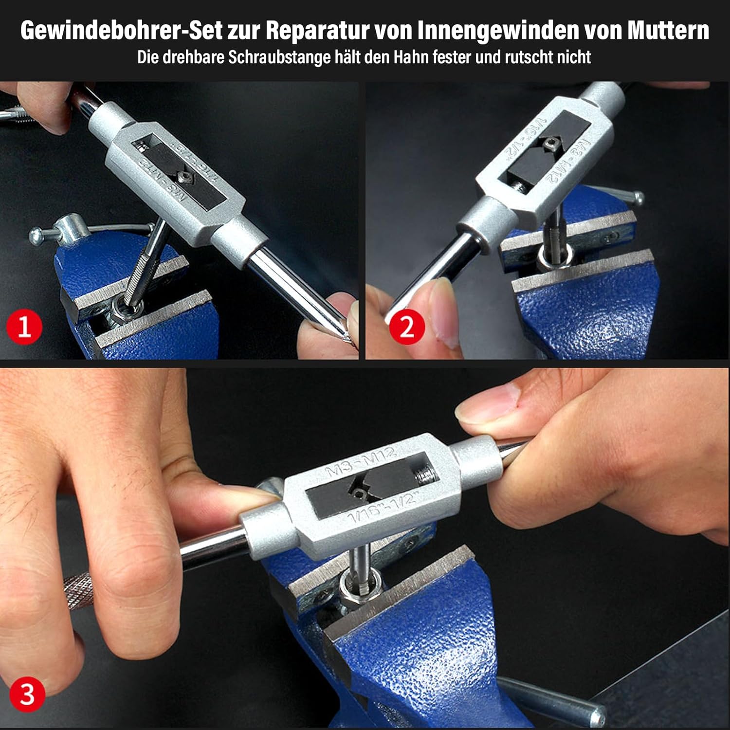 HATANSE Set Maschi e Filiere M2-M18 (110 Pezzi) - immagine 6