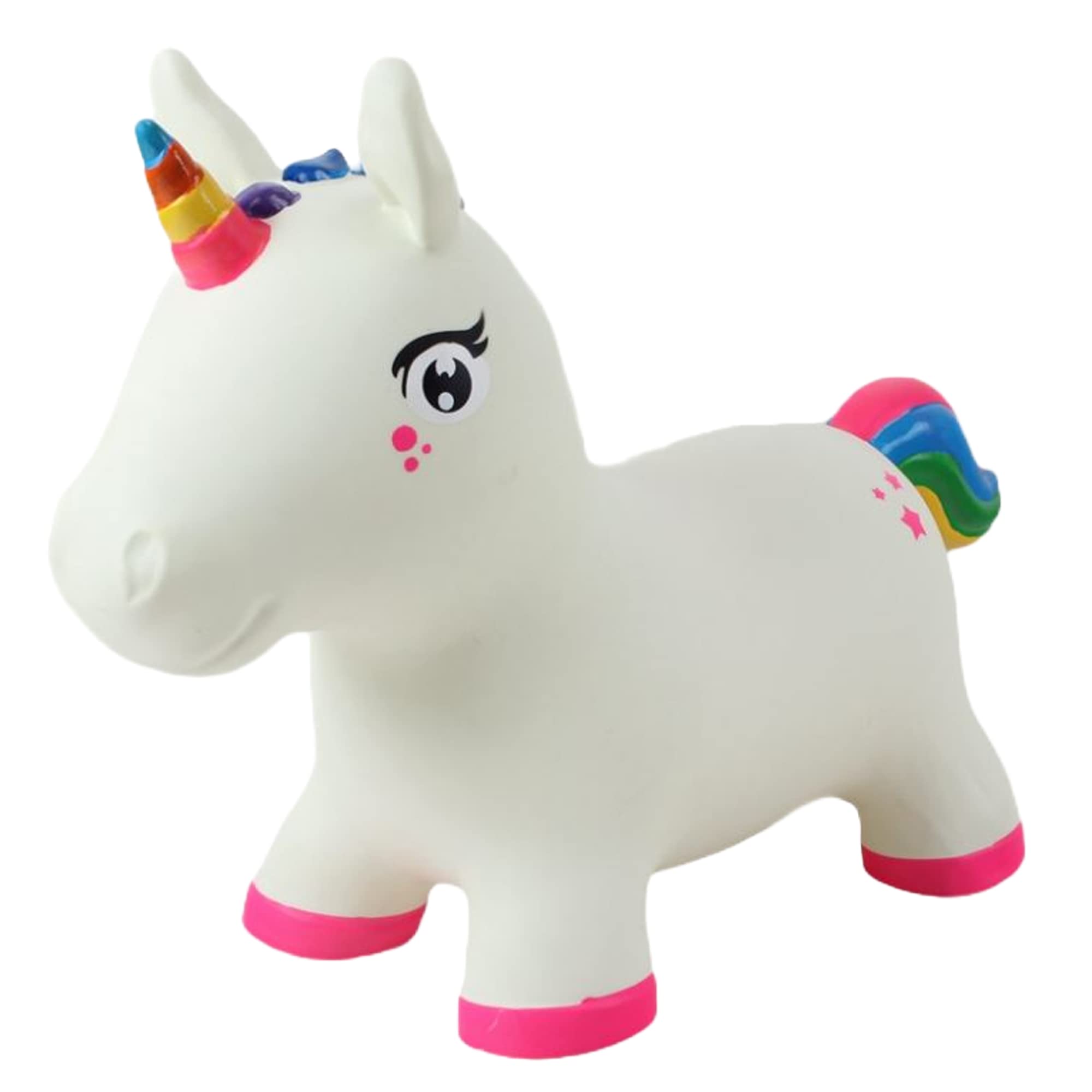GERARDO'S Hopper unicorno rimbalzante da cavalcare. Space Hopper per bambini a partire da 12 mesi.