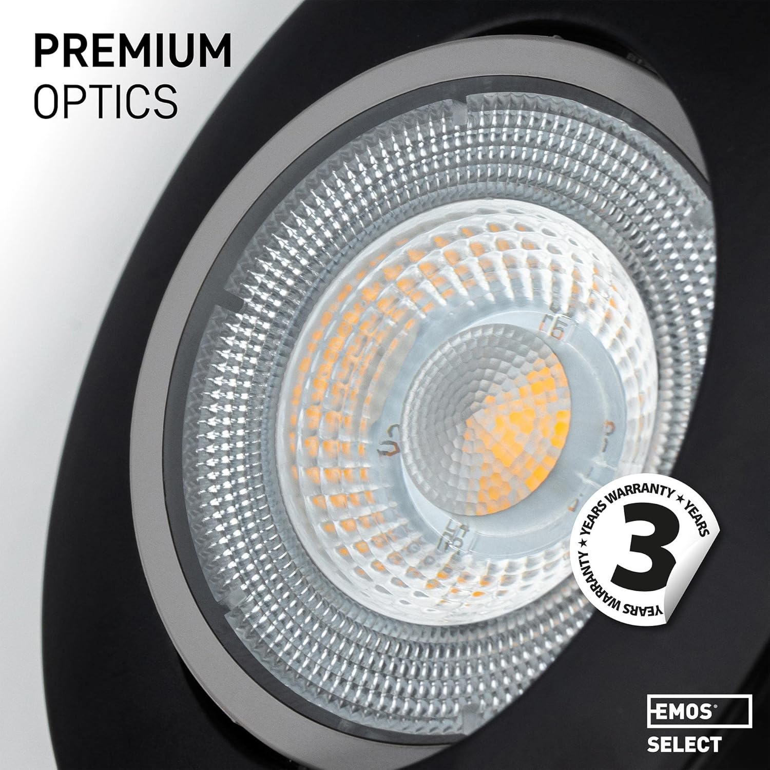 Emos Faretti LED da Incasso 5W 3000K (Set 6 pezzi, nero) - immagine 8