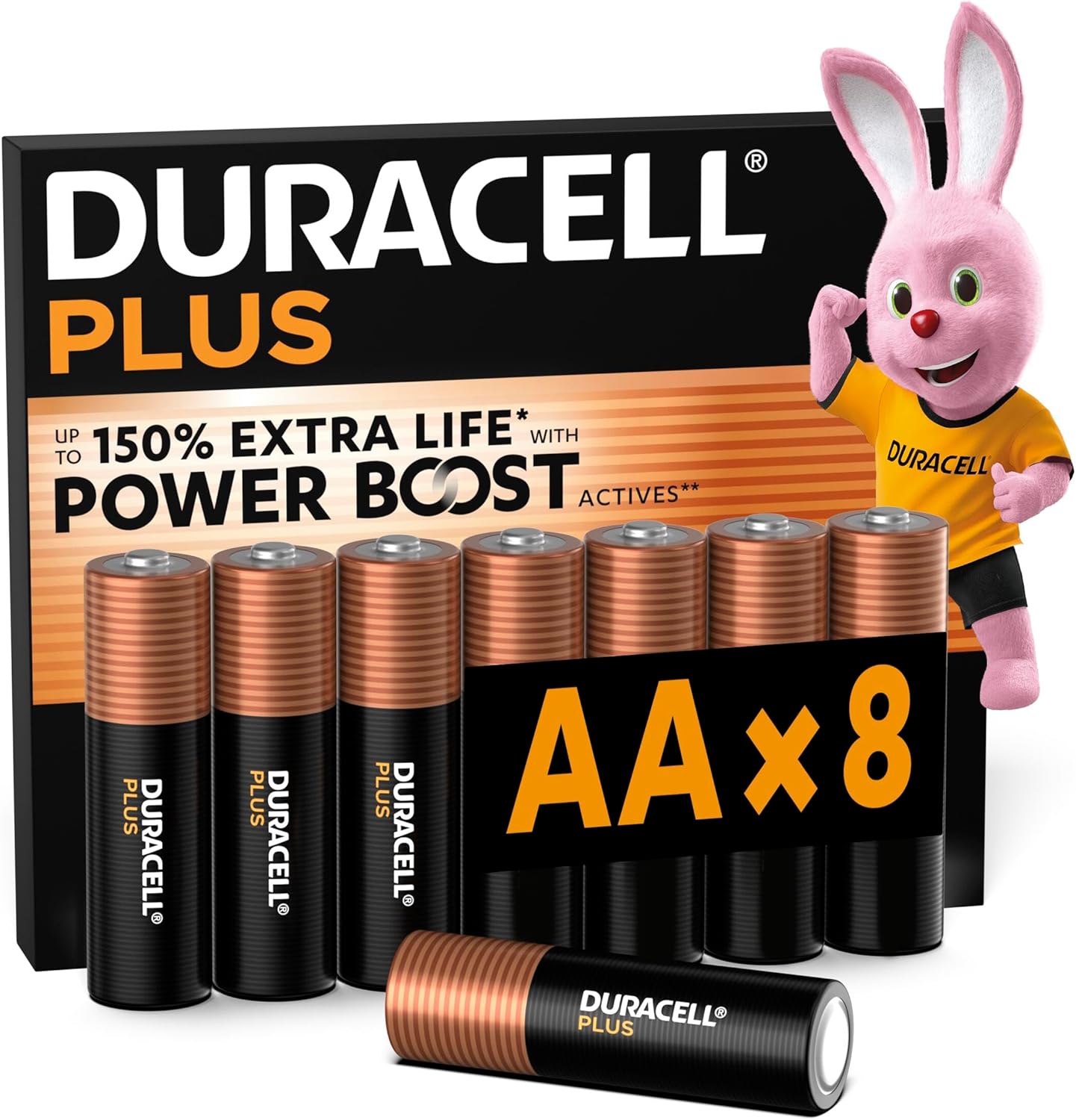 Duracell Batterie Plus AA (Confezione da 8) - immagine 1