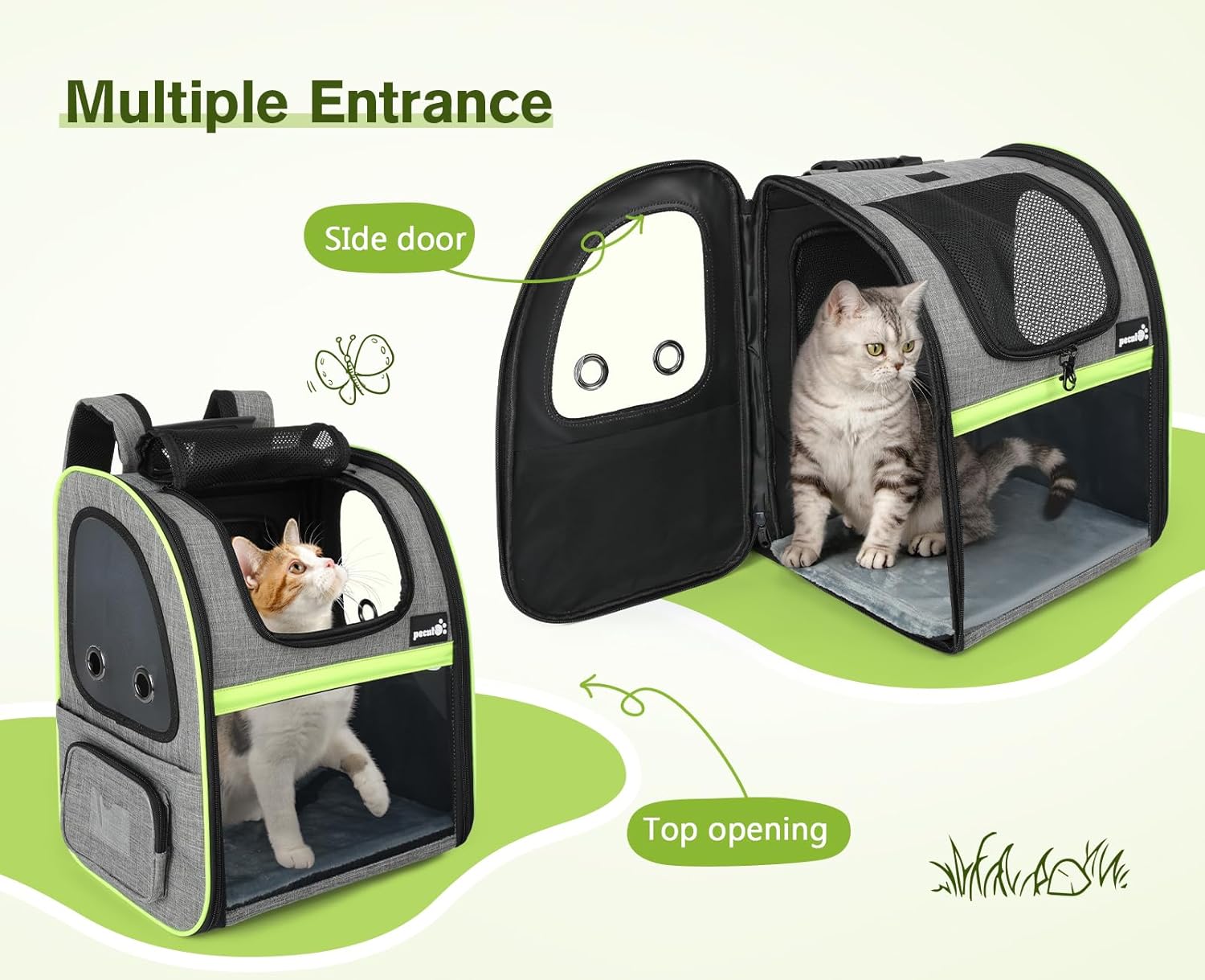 Pecute Zaino Porta Animali Estensibile - immagine 8