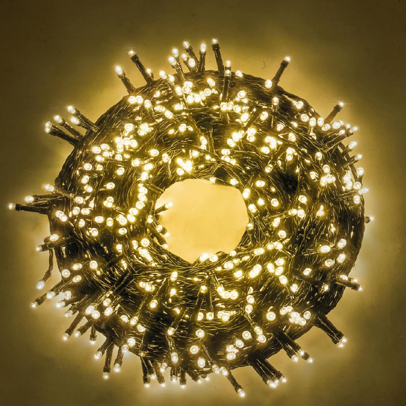 Luci LED Natalizie 9M 180LED, Bianco Caldo