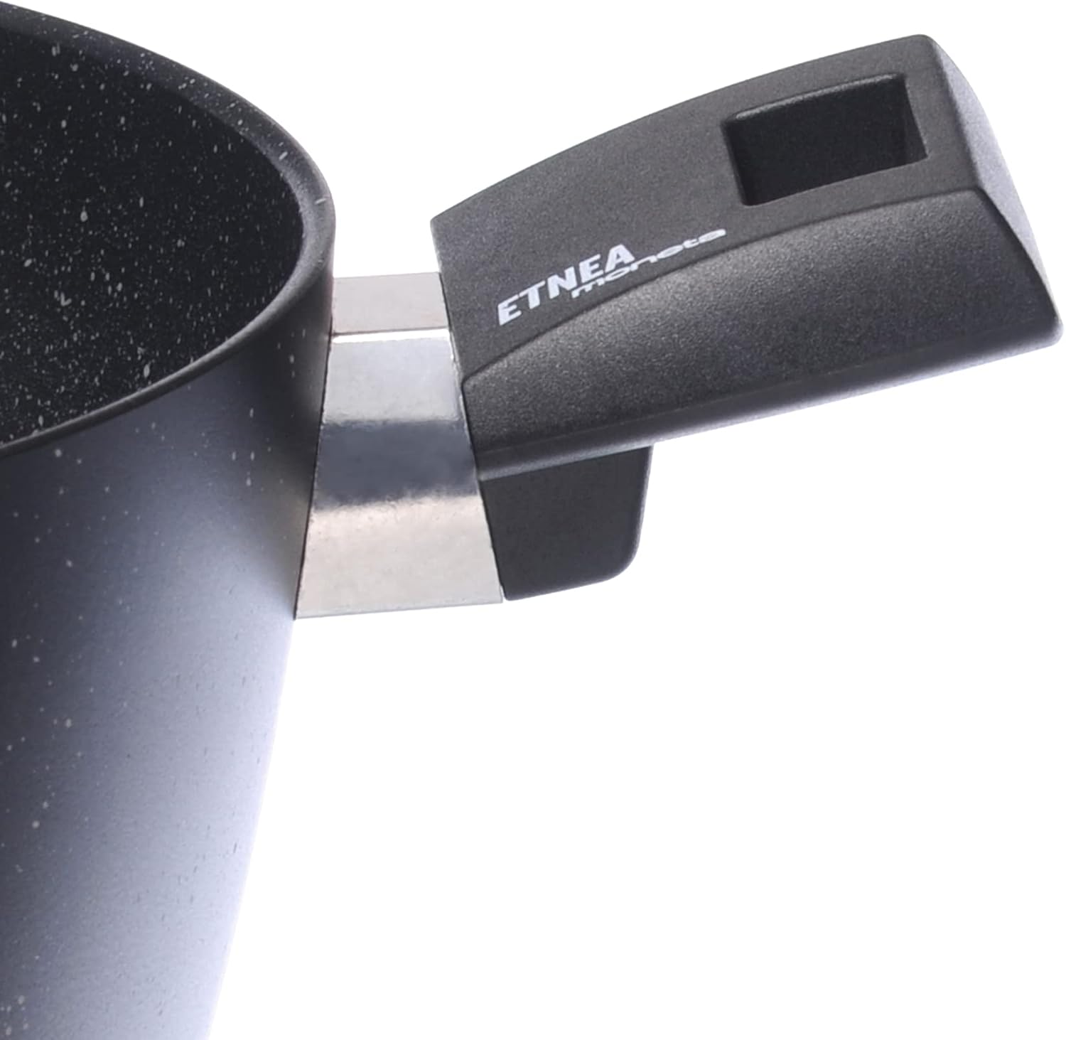 Moneta Etnea Casseruola 2 Manici 24 cm, effetto pietra, Made in Italy - immagine 3