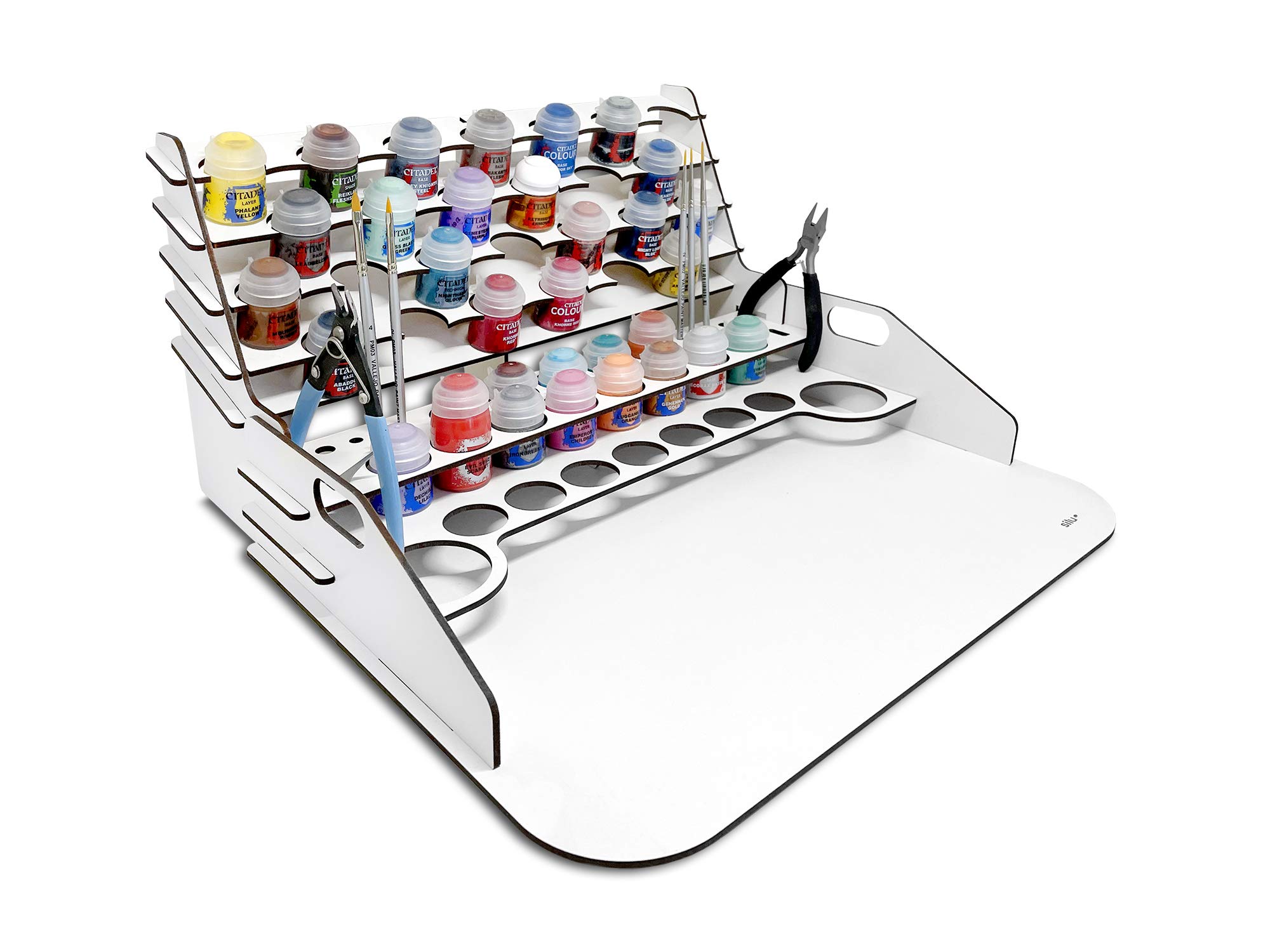 Silu Organizer per Modellismo con Tavolo da Lavoro