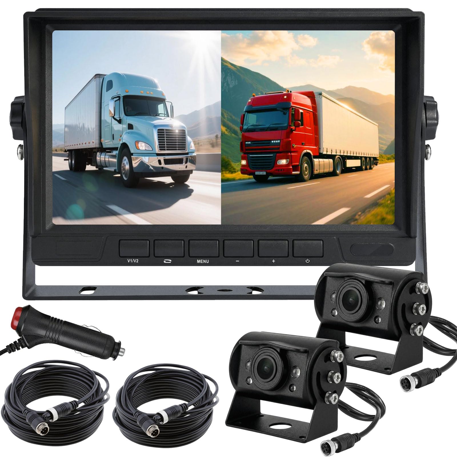 AHD 1080P Telecamera Retromarcia Veicoli con Monitor 7 Pollici
