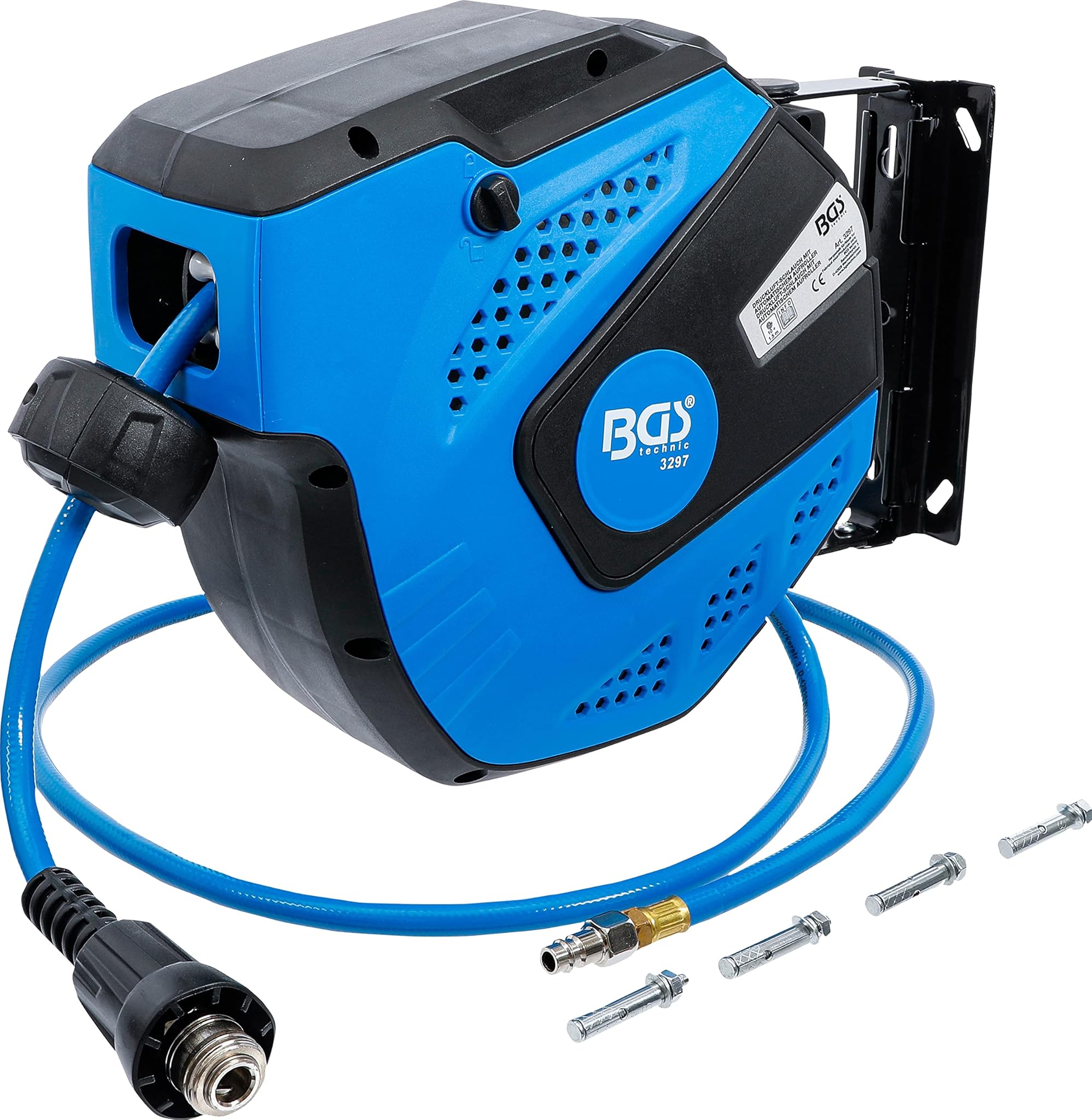 Enrollador de manguera de aire | automático | 10 m