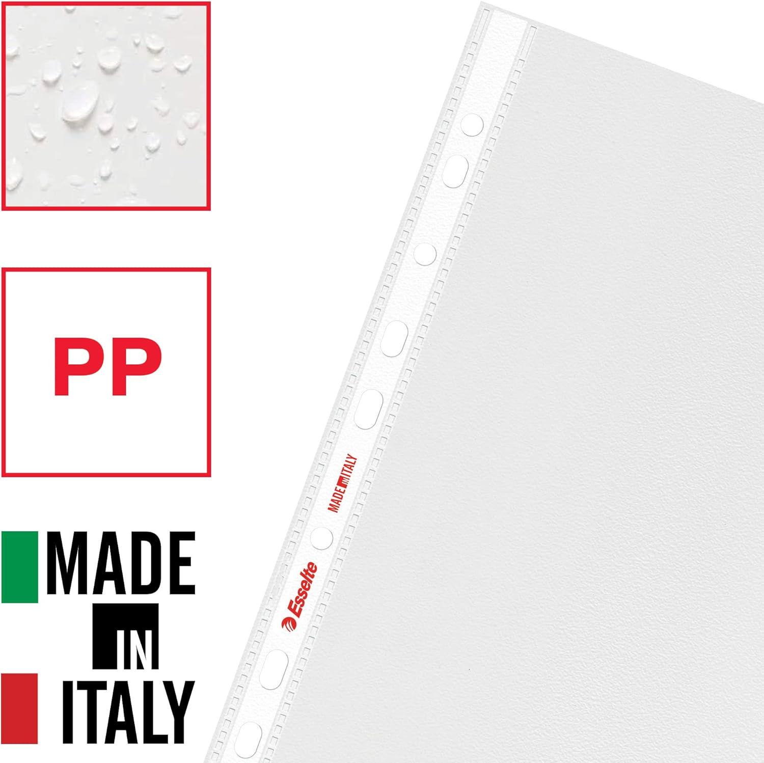 Esselte Buste per Raccoglitori A4 (100 Pezzi) - immagine 3