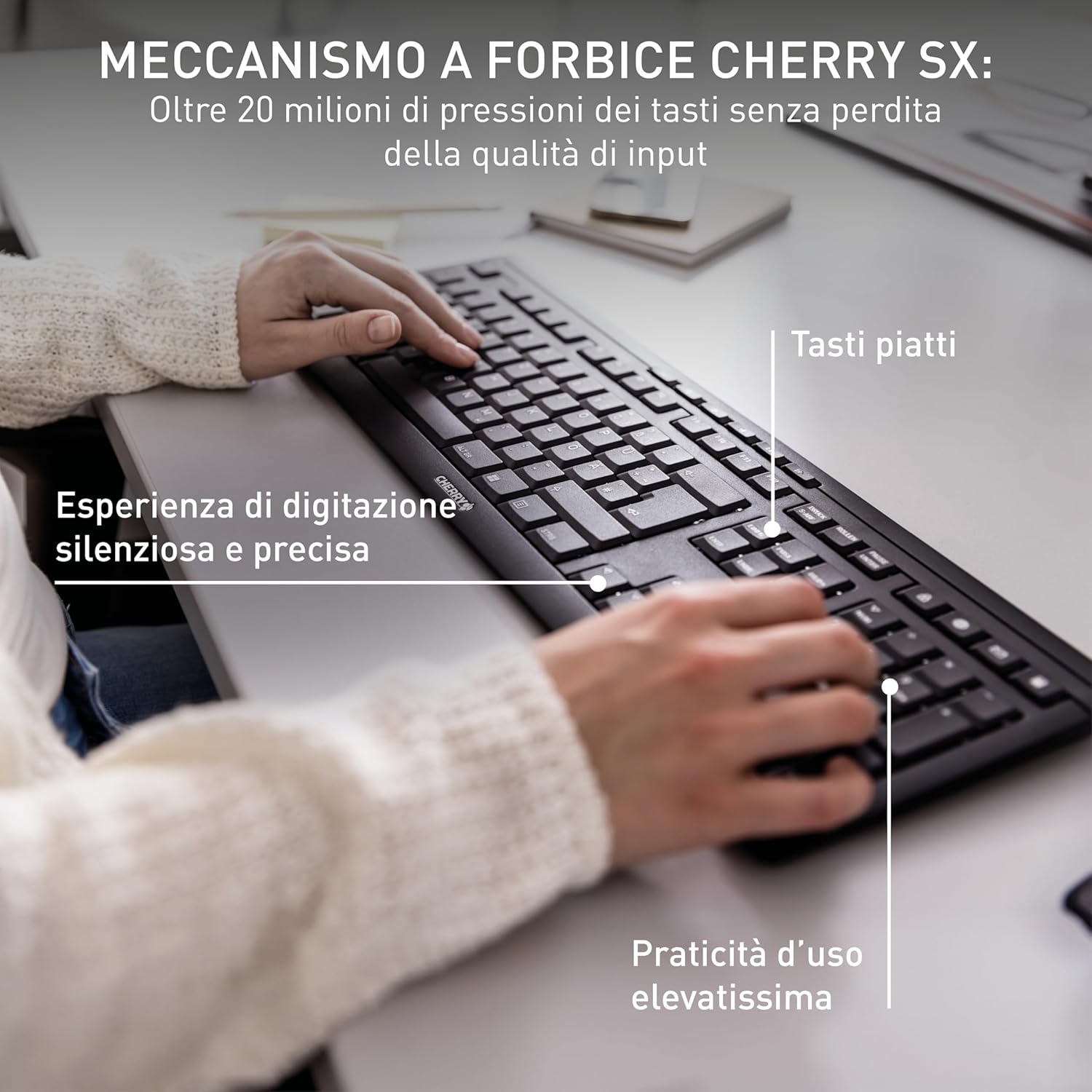 Cherry STREAM KEYBOARD WIRELESS - Tastiera Senza Fili - immagine 4