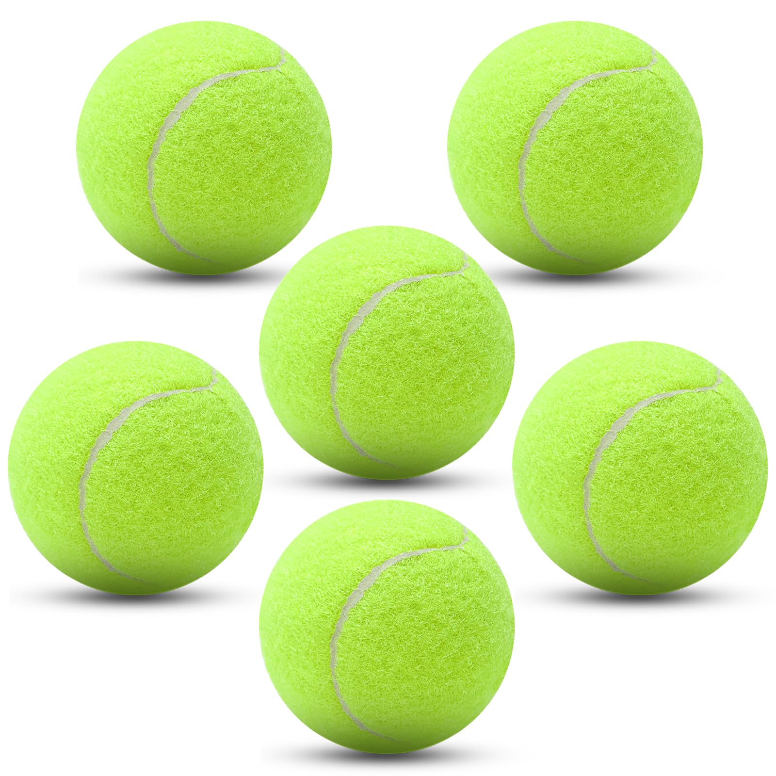 6 Pezzi Palline da Tennis Alto Rimbalzo