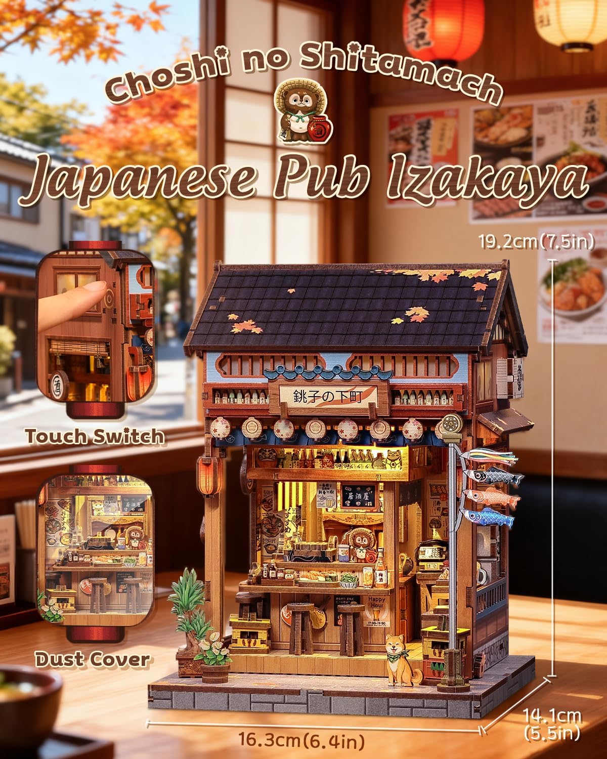 CUTEBEE Kit Book Nook per Adulti - Izakaya Giapponese - immagine 2