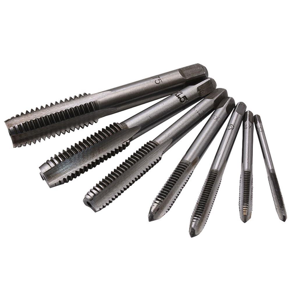 Set di 7 filettature M3 M4 M5 M6 M8 M10 M12 (filettatura metrica, punto ...