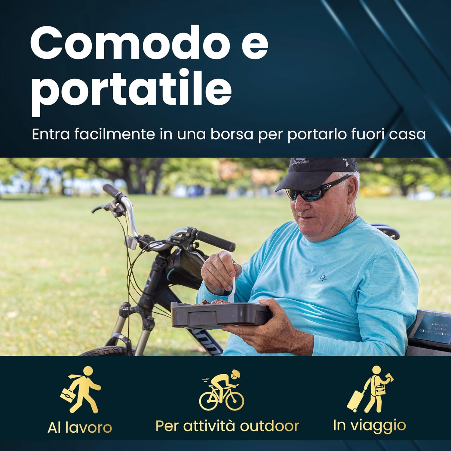 Hot Bento Plus - Fiambrera Elettrica Portatile, Nero - immagine 2