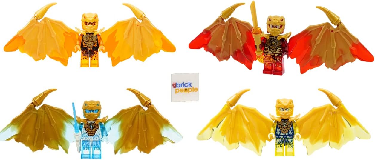 LEGO Ninjago - Set Drago Dorato Cristallizzato con Minifigure - immagine 1
