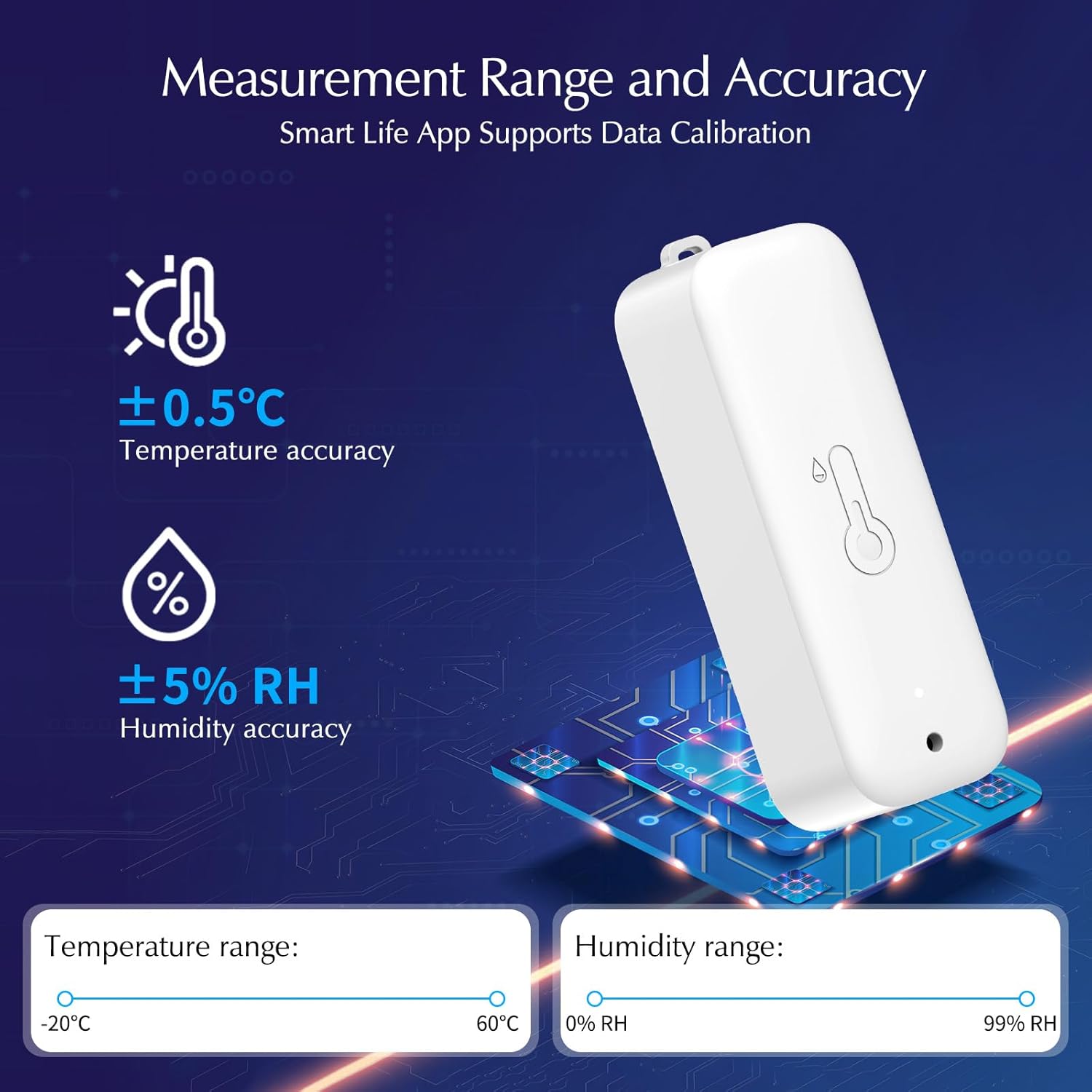 Igrometro Wifi Termometro Esterno Wireless 150m Range - immagine 3