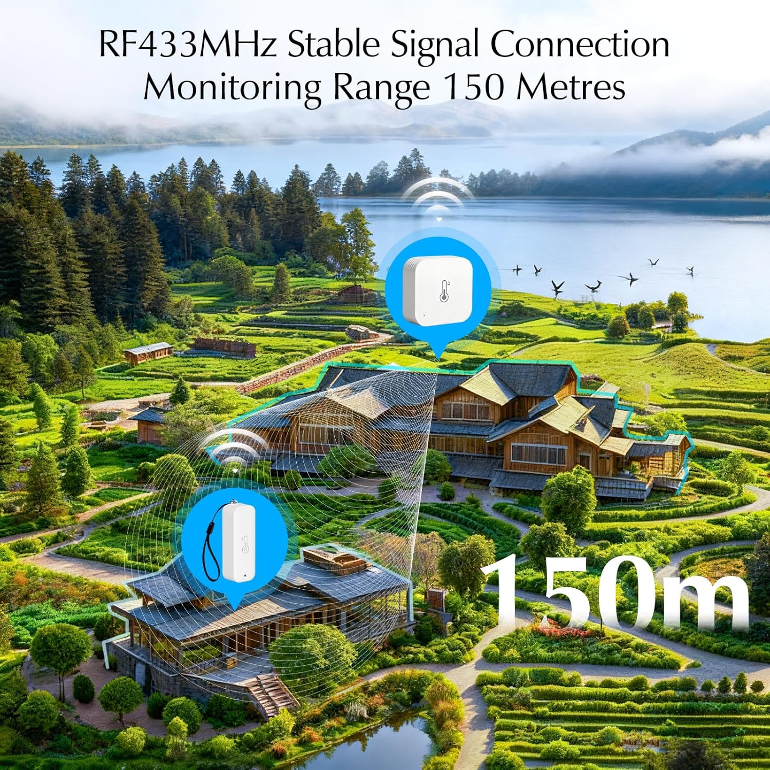 Igrometro Wifi Termometro Esterno Wireless 150m Range - immagine 6