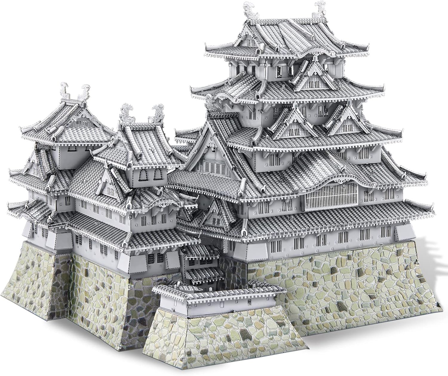 Piececool Puzzle 3D Metallo Architecture Himeji-jo, 340 Pezzi - immagine 1