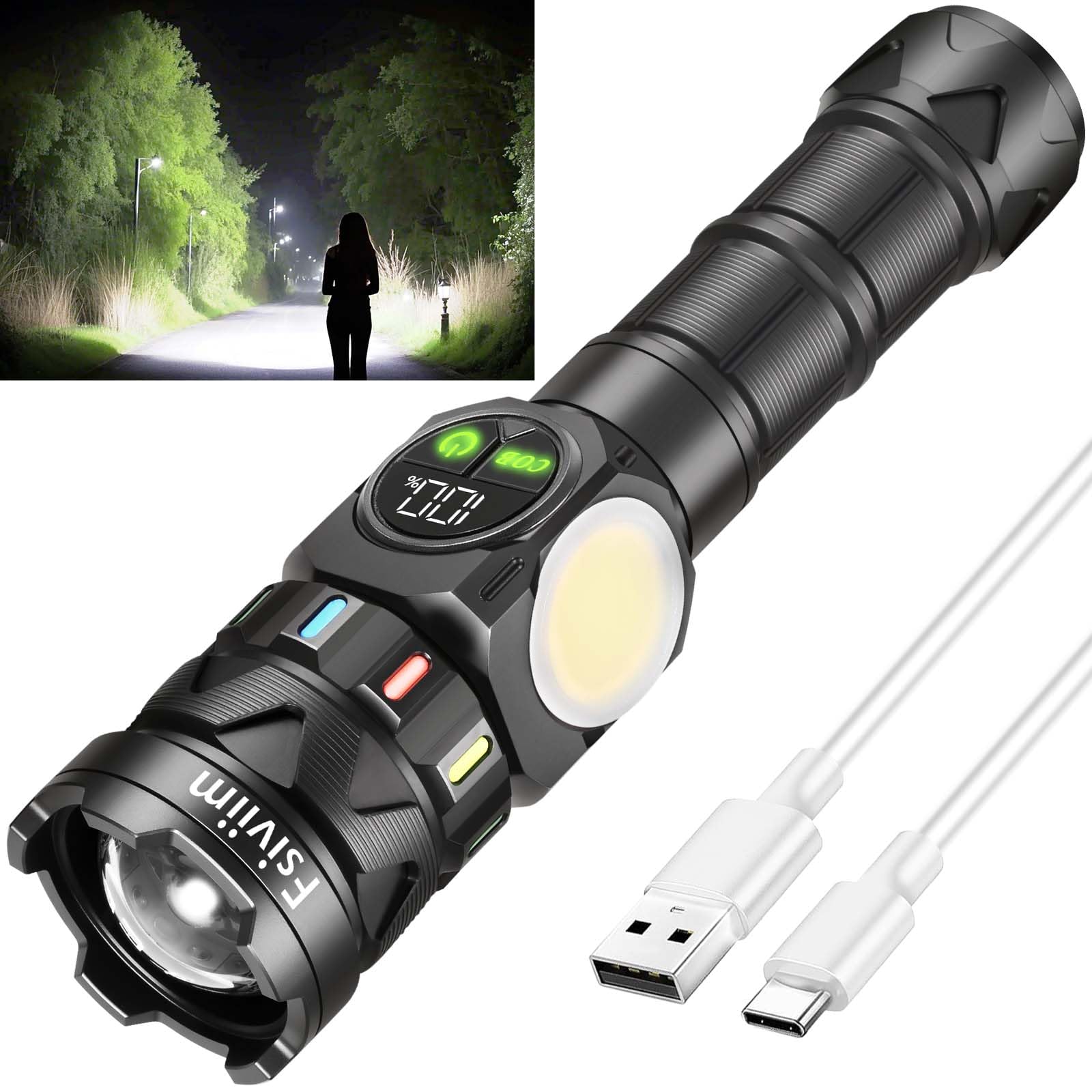 Torcia LED Ricaricabile Potente 1000000 Lumen