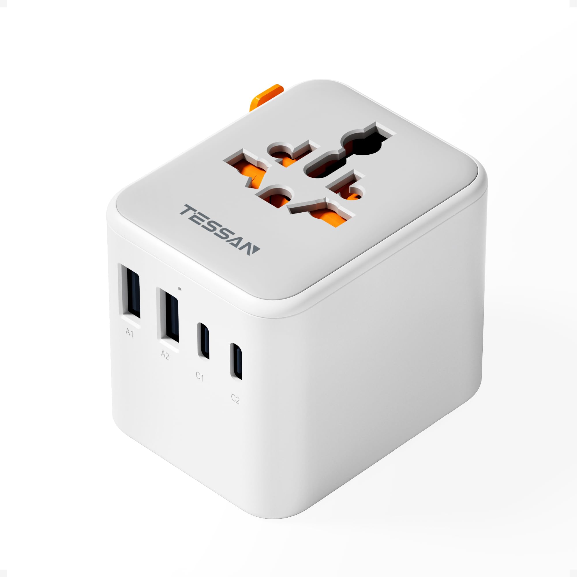 Tessan Adattatore Universale da Viaggio con USB-C e USB-A