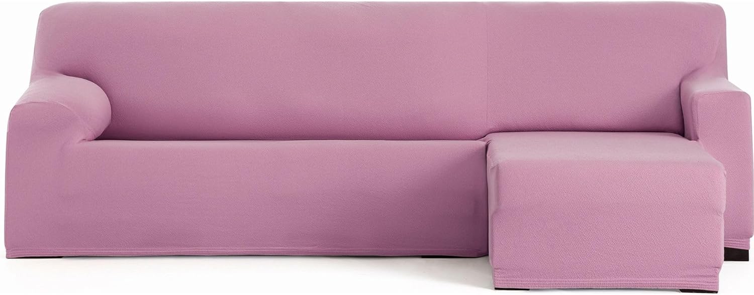 ECOMMERC3 - Copridivano Chaiselongue Braccio Corto Destro, Rosa
