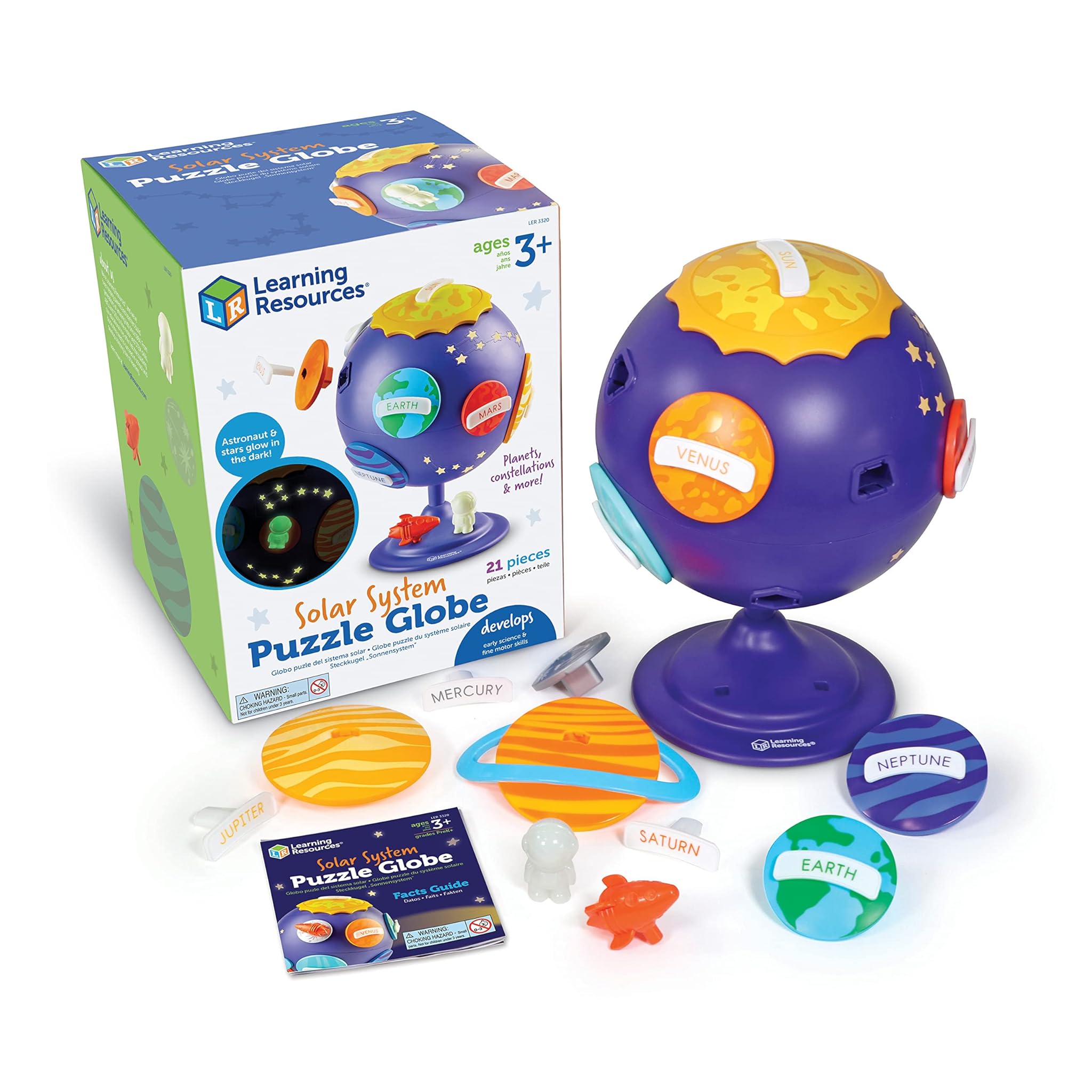 Learning Resources Globo Puzzle del Sistema Solare 21 pezzi
