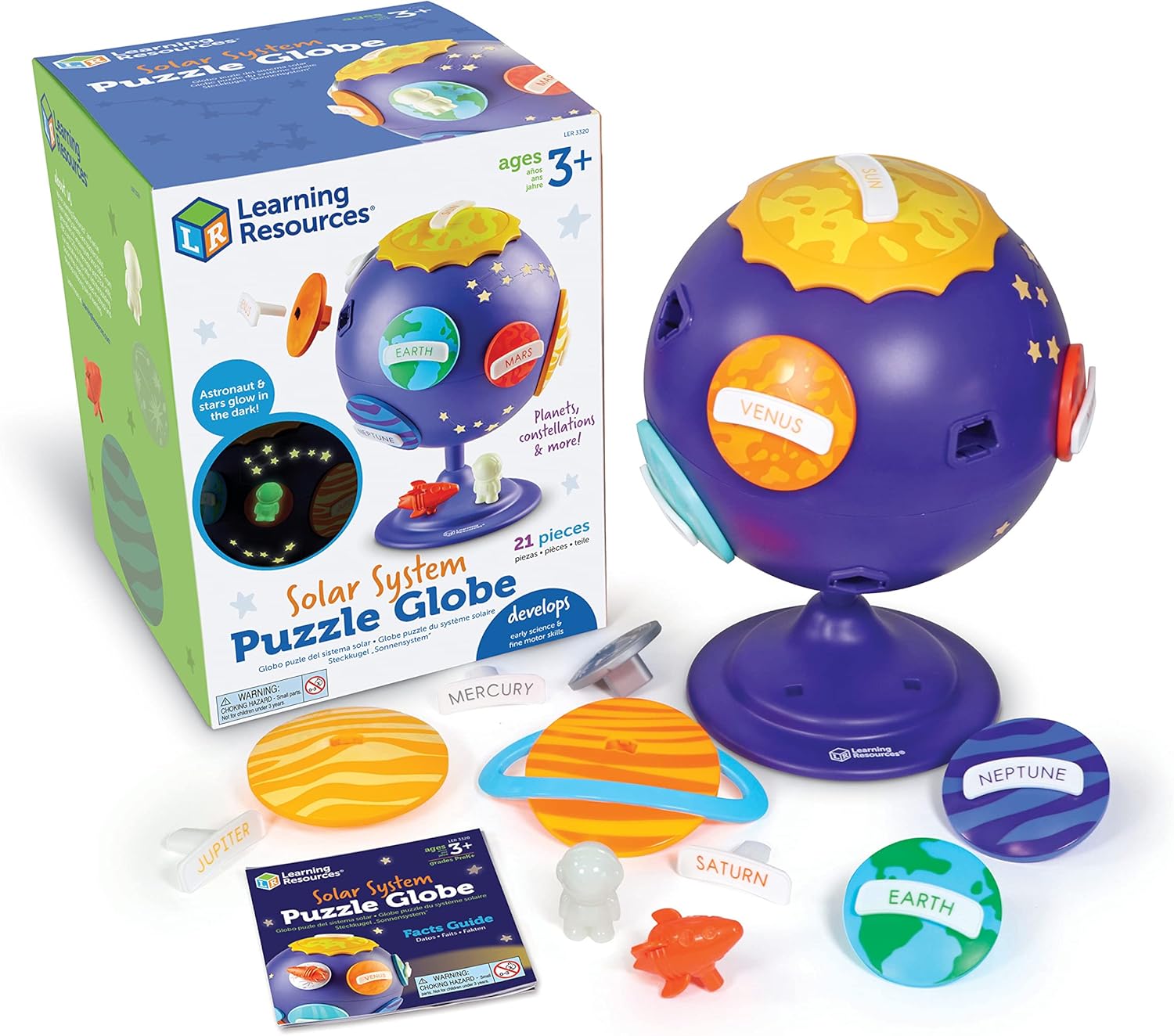 Learning Resources Globo Puzzle del Sistema Solare 21 pezzi - immagine 1