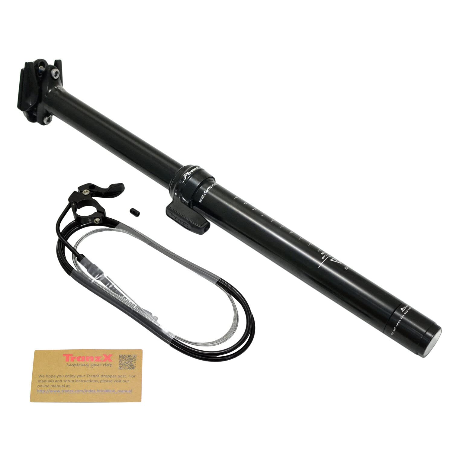 Tranz-X Dropper Post 31,6 mm x 450 mm, 150 mm Travel, nero, mountain bike