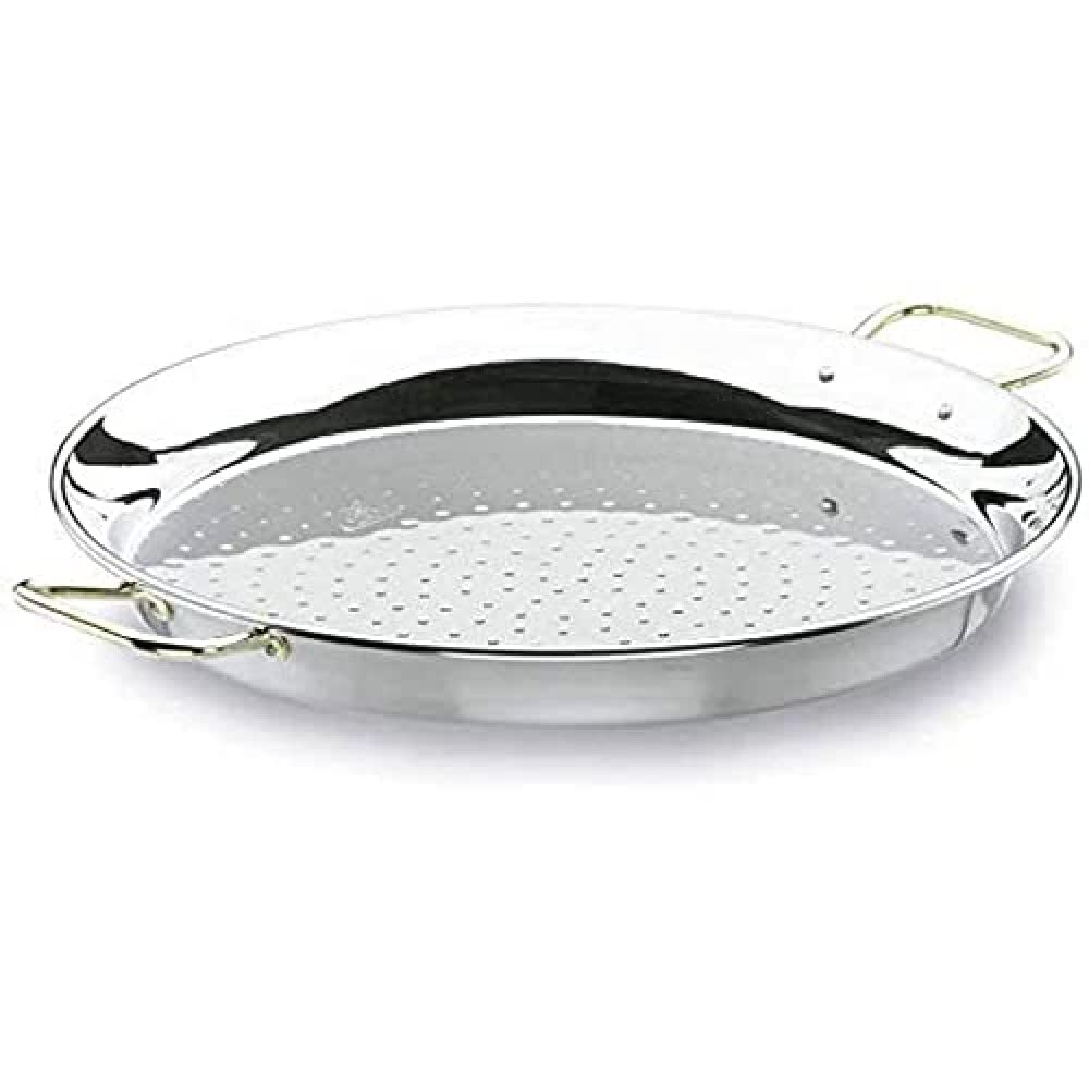 Lacor 60134- Padella per paella valenciana inox 34 cm