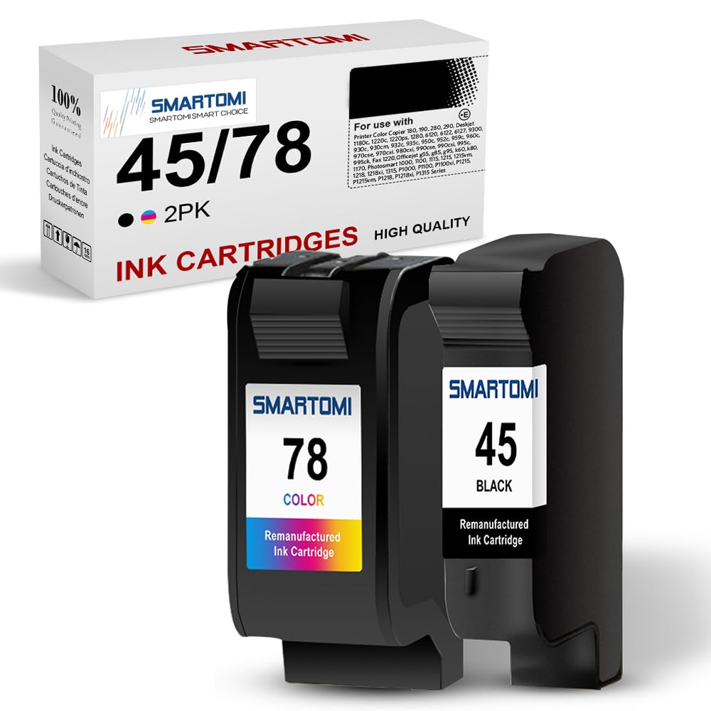 Smartomi Cartucce Remanufactured 45 78 Compatibili HP