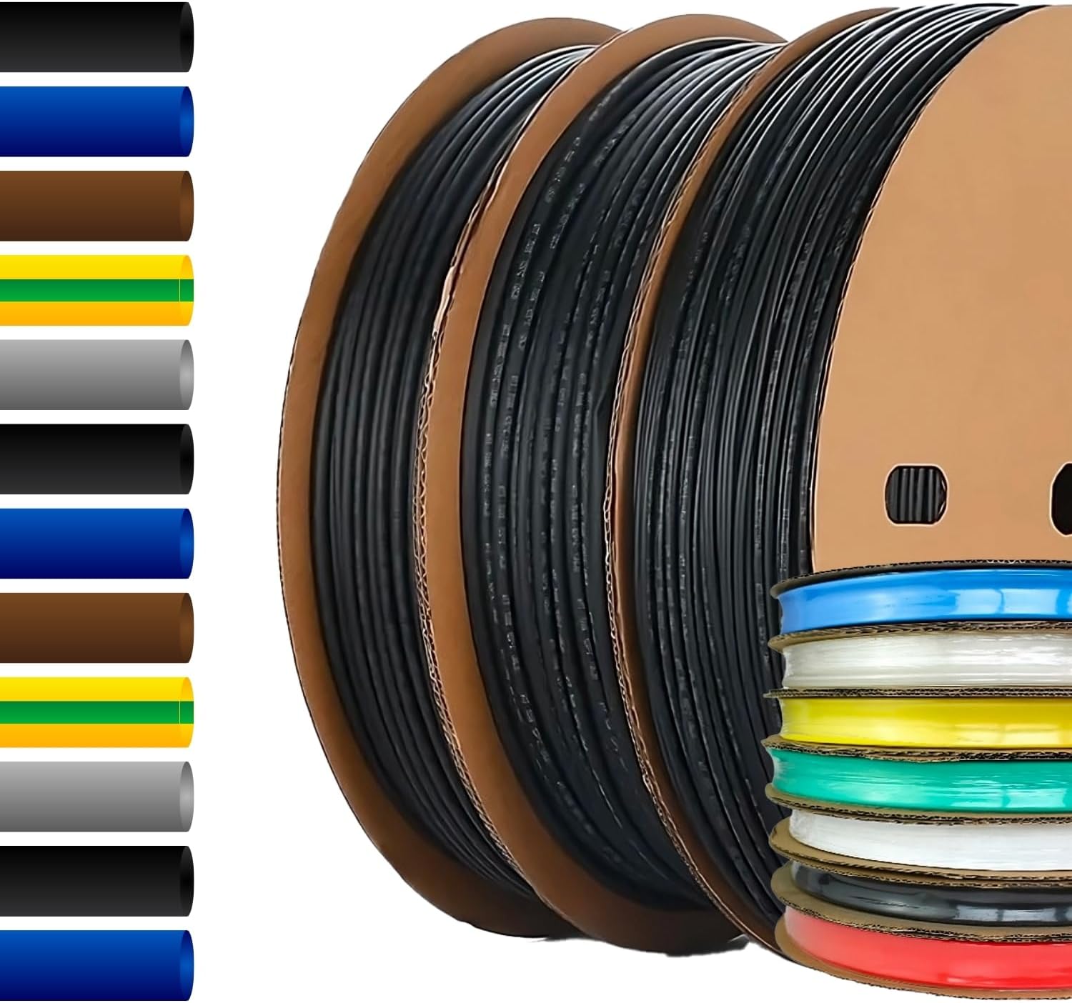 MarketConnect® Guaina Termorestringente Ø 101,6 mm, L 15mt • NERO • BOBINA 2:1