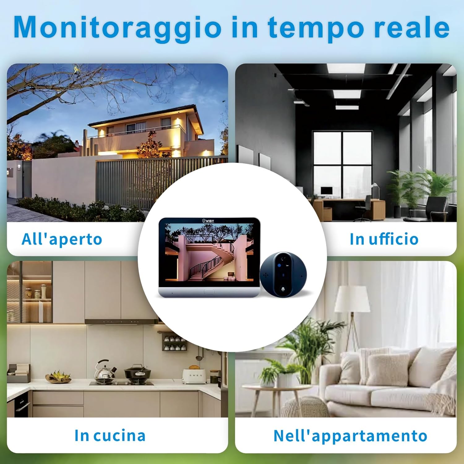 Spioncino Digitale 4.3" con Campanello 1080P Wi-Fi - immagine 3