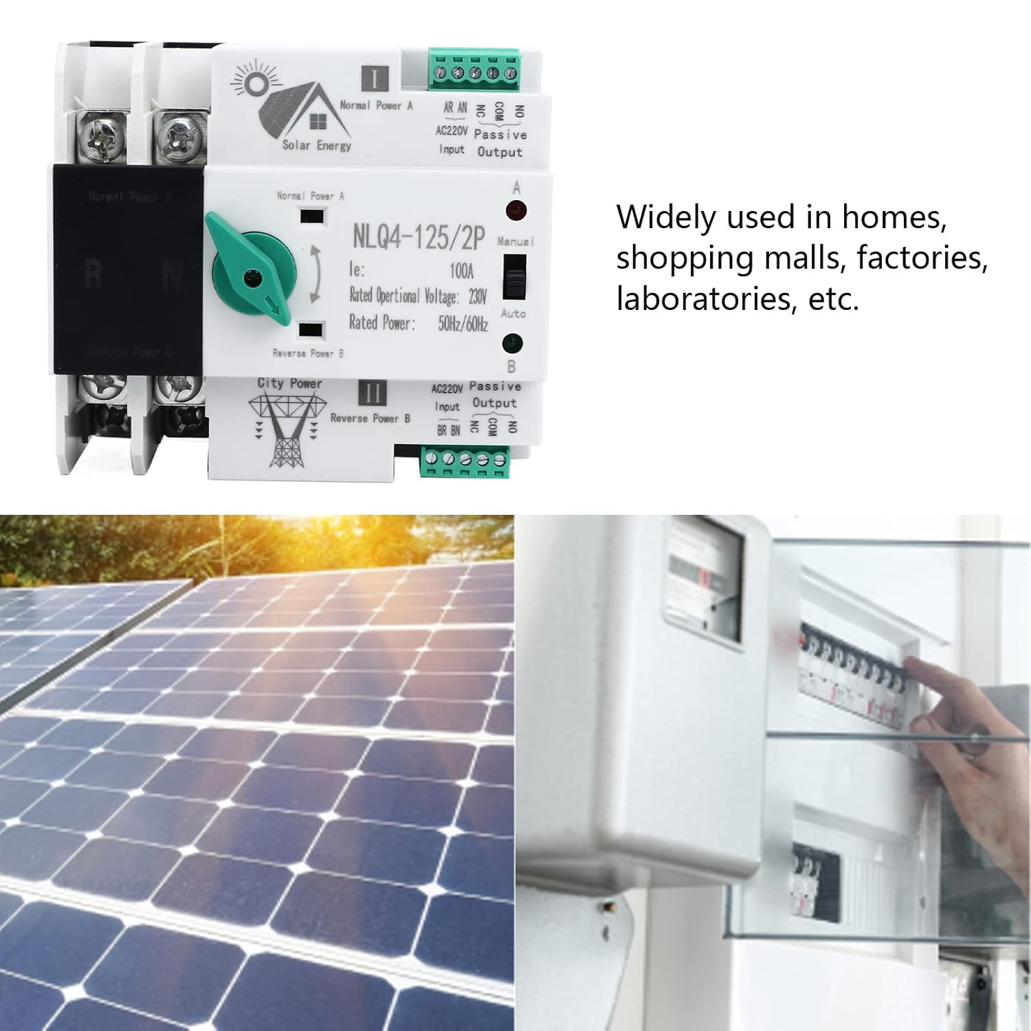 Interruttore di Trasferimento Automatico Doppio 2P 100A - immagine 6