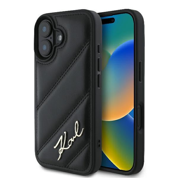 Cg Mobile Karl Lagerfeld - Custodia Rigida iPhone 16 6.1", Nero