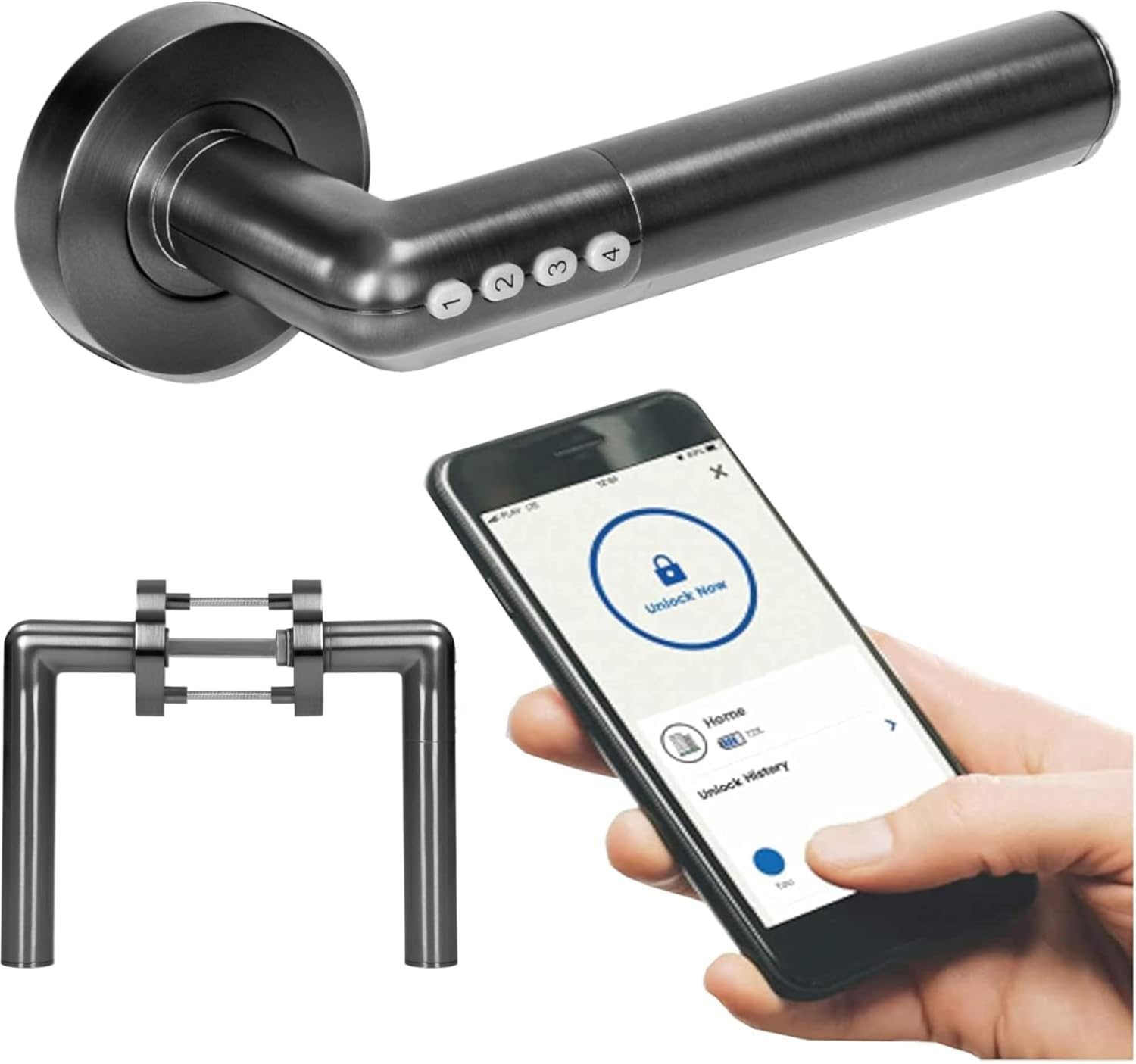 MIRATIC Maniglia Smart con Codice PIN e Bluetooth 4,0 IP44 - immagine 1