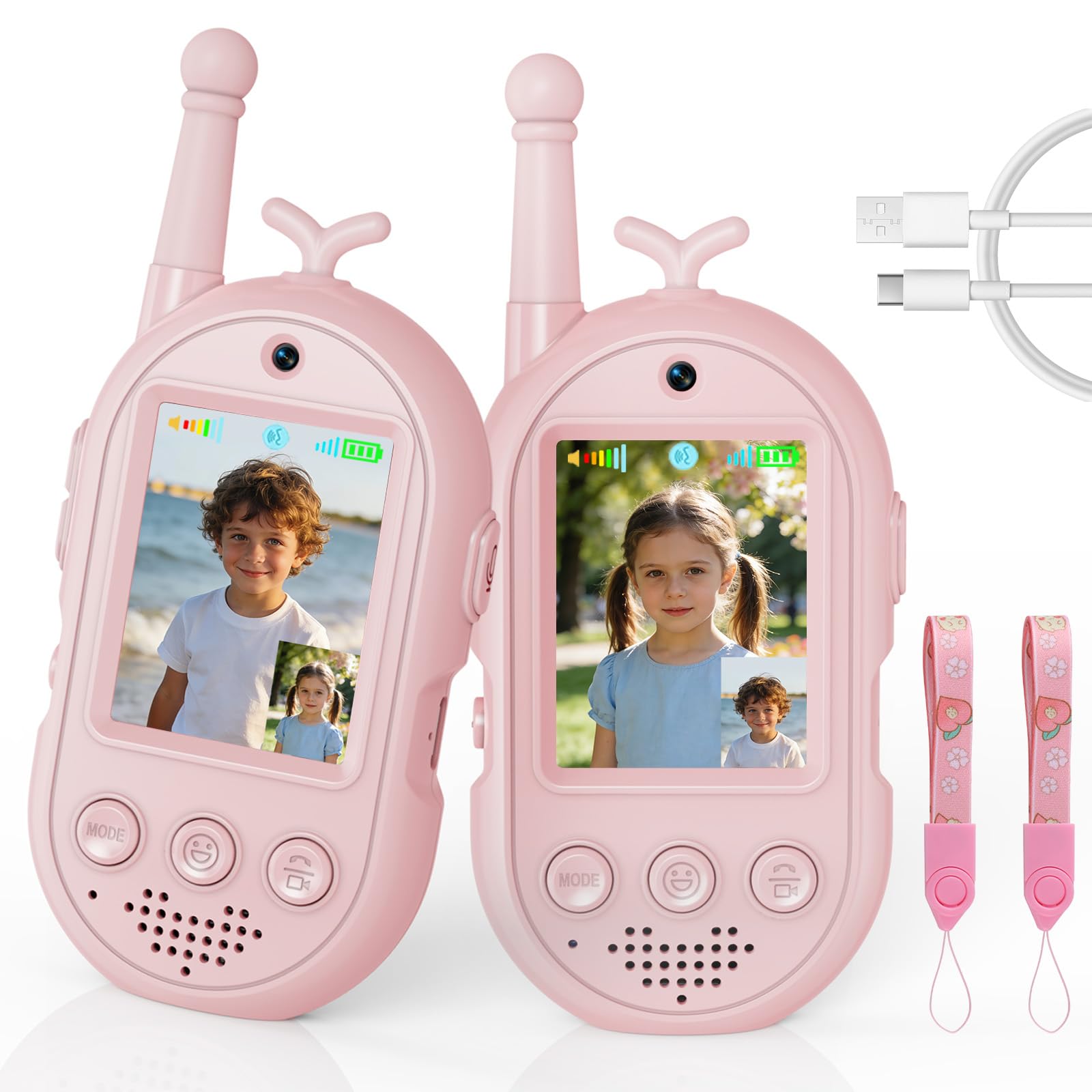 Video Walkie Talkie Bambini Ricaricabili (2 pezzi)