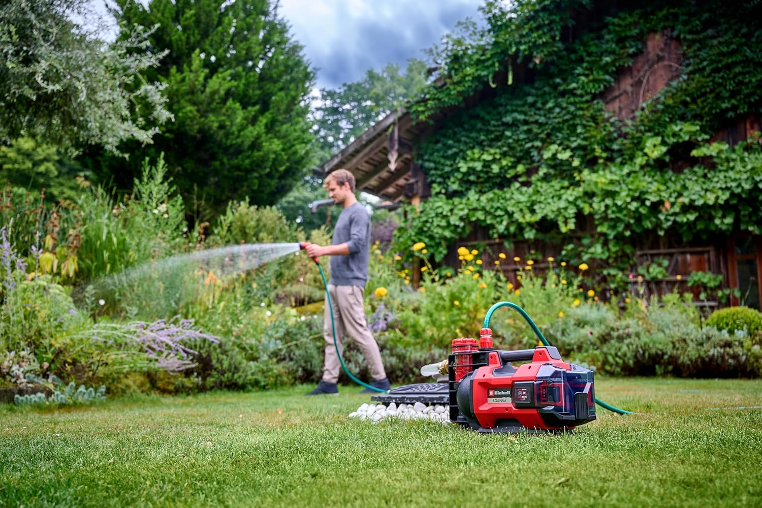 Einhell Pompa Giardino a Batteria AQUINNA 18/30 F LED AUTOMATIC - immagine 4