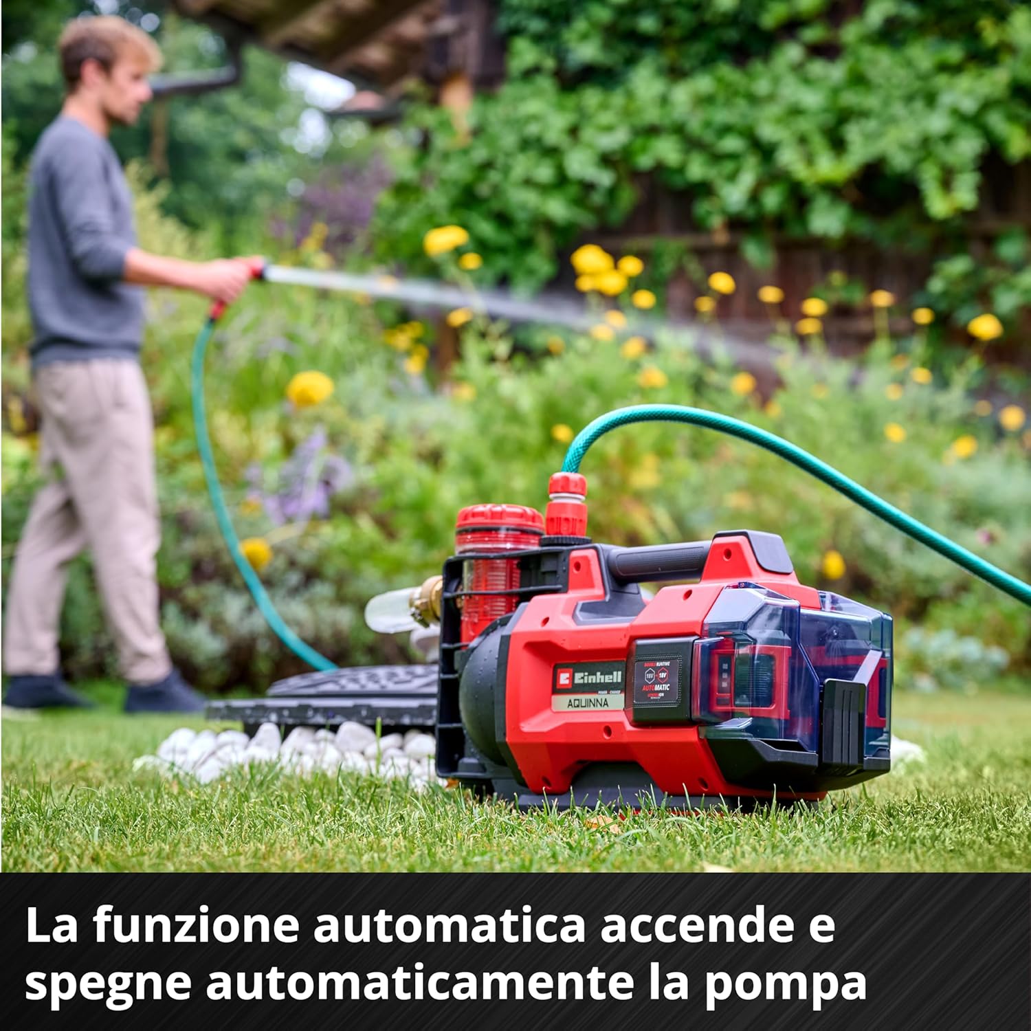 Einhell Pompa Giardino a Batteria AQUINNA 18/30 F LED AUTOMATIC - immagine 6