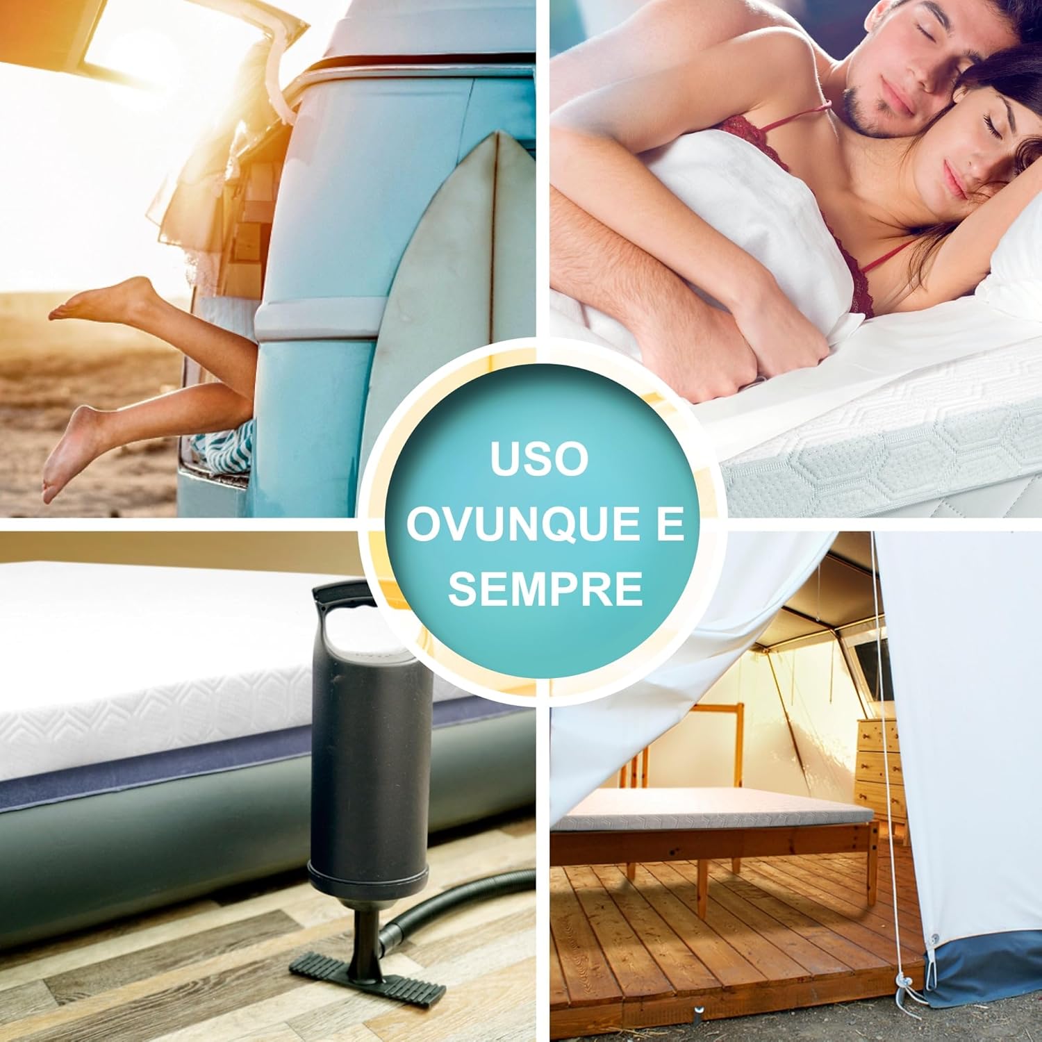 Topper Materasso Matrimoniale Memory Foam ViscoGel - immagine 4