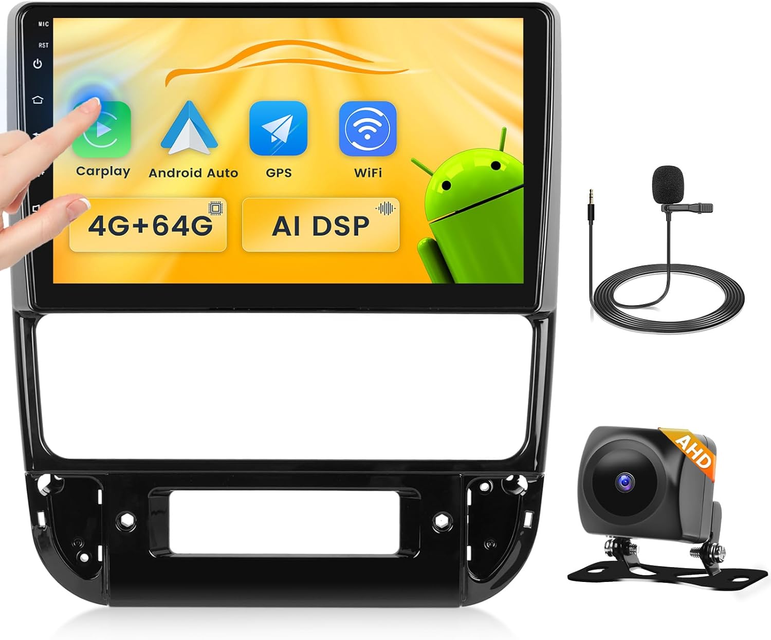 Fuluku Autoradio Android per Peugeot 406 1999-2004, 9'' - immagine 1