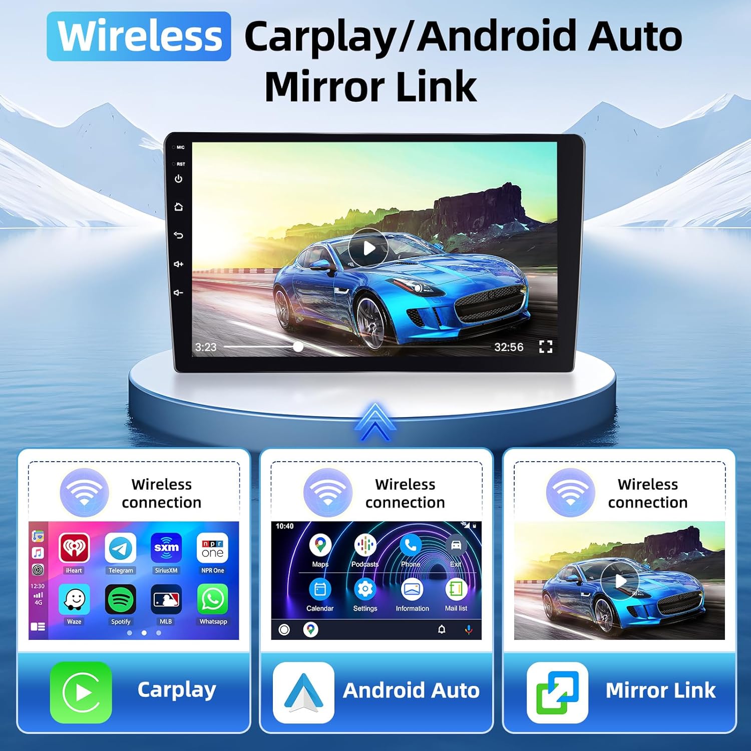 Fuluku Autoradio Android per Peugeot 406 1999-2004, 9'' - immagine 3