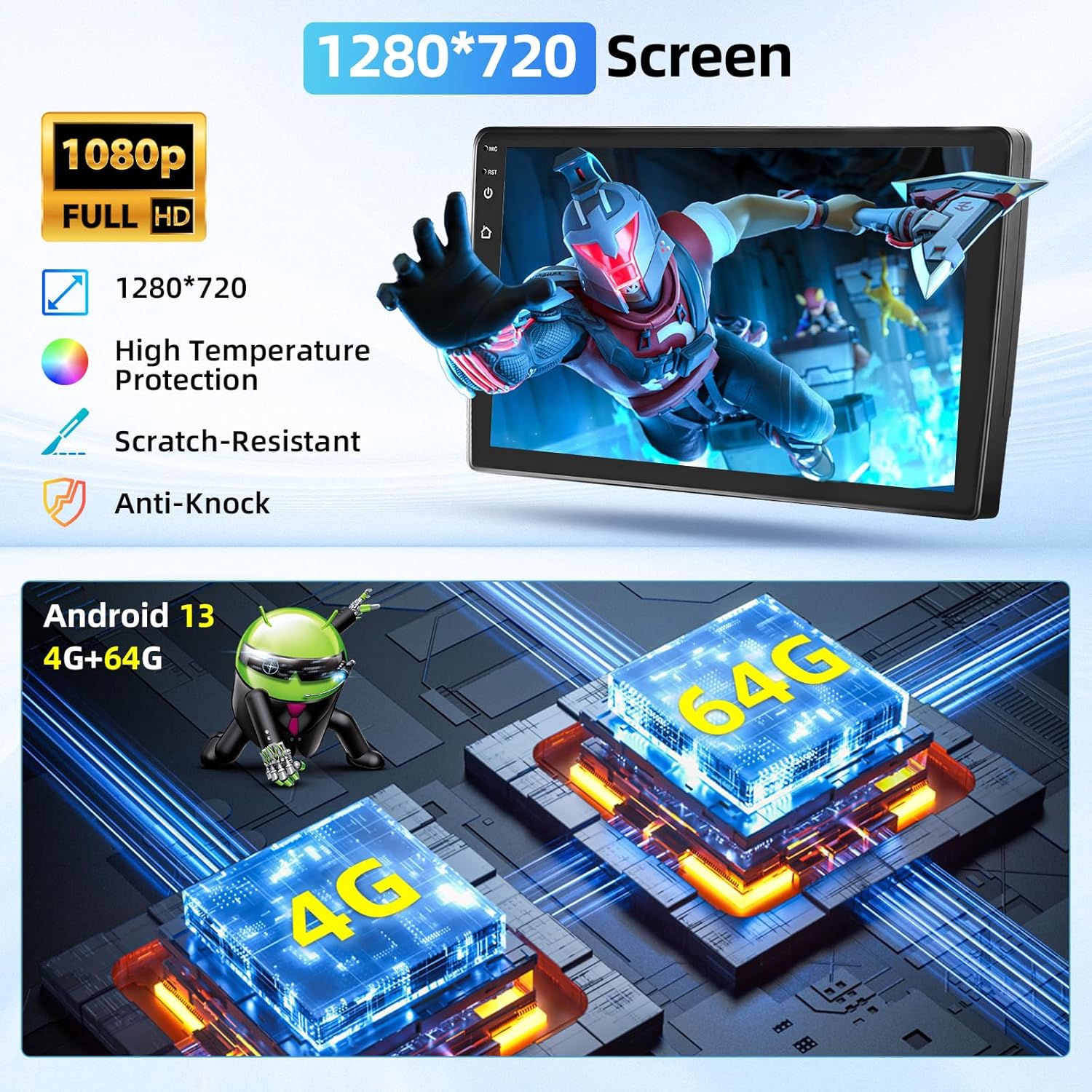 Fuluku Autoradio Android per Peugeot 406 1999-2004, 9'' - immagine 7