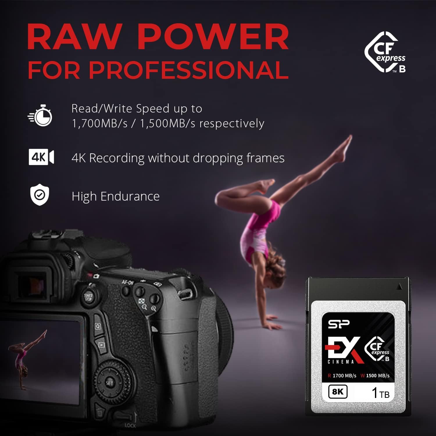 Silicon Power CFexpress Tipo B 1TB - Scheda di Memoria Cinema - immagine 3